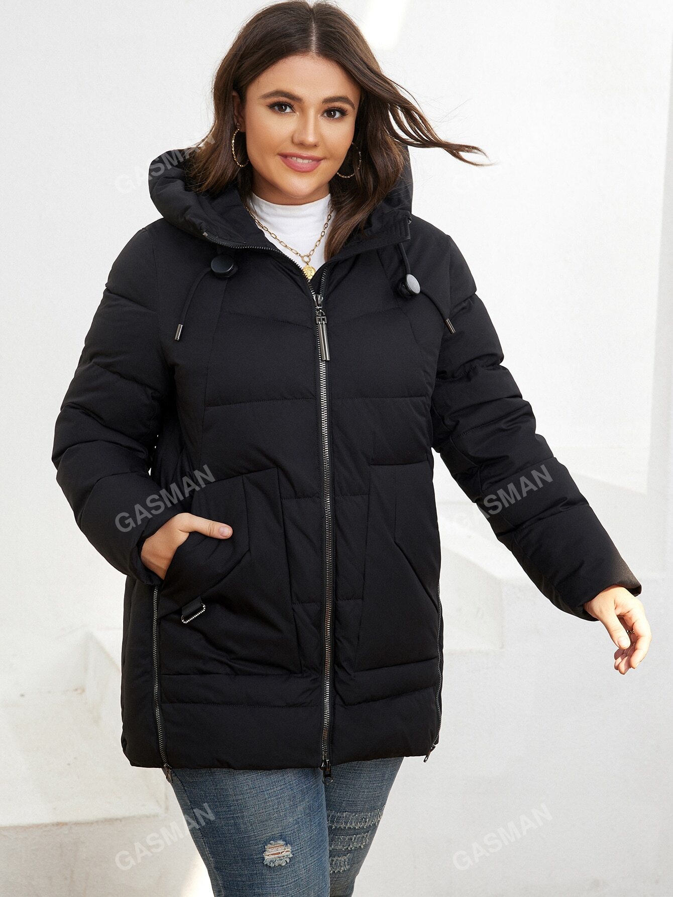 In Casual Plus Size Winter Coats