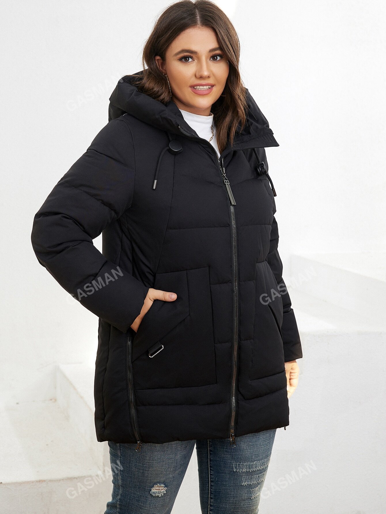 In Casual Plus Size Winter Coats