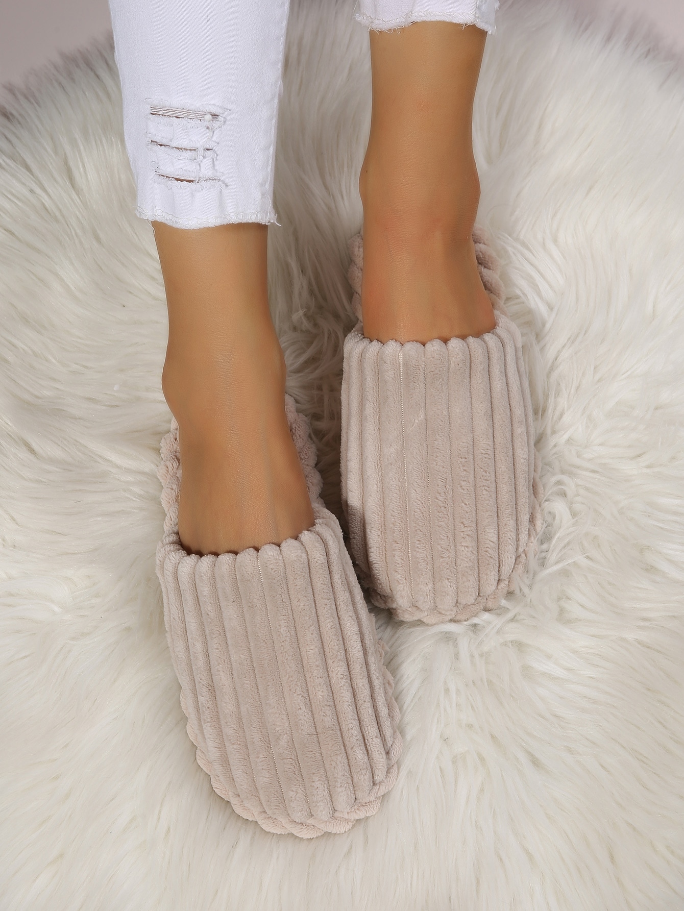 In Khaki Women Home Slippers