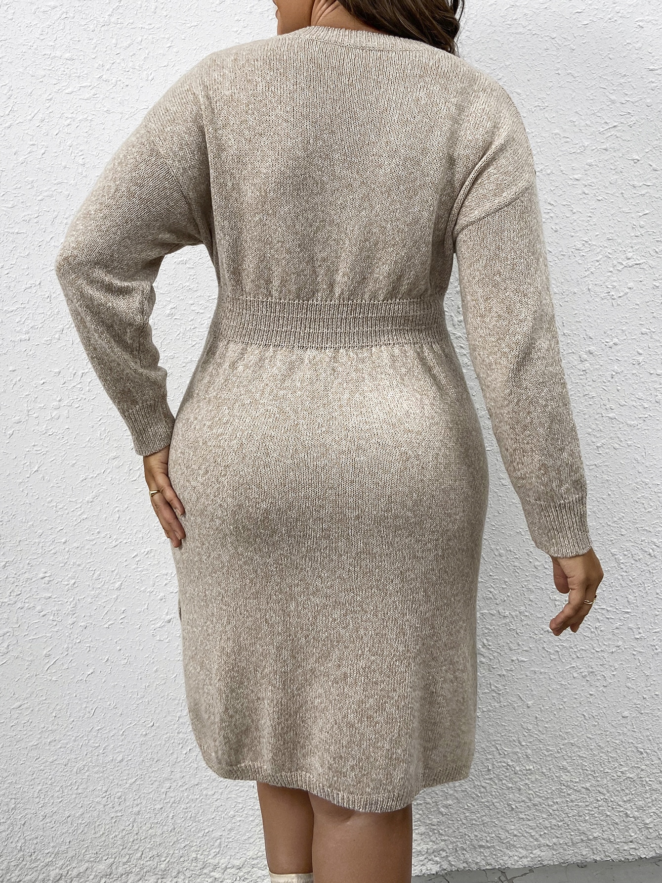 In Casual Plus Size Sweater Dresses