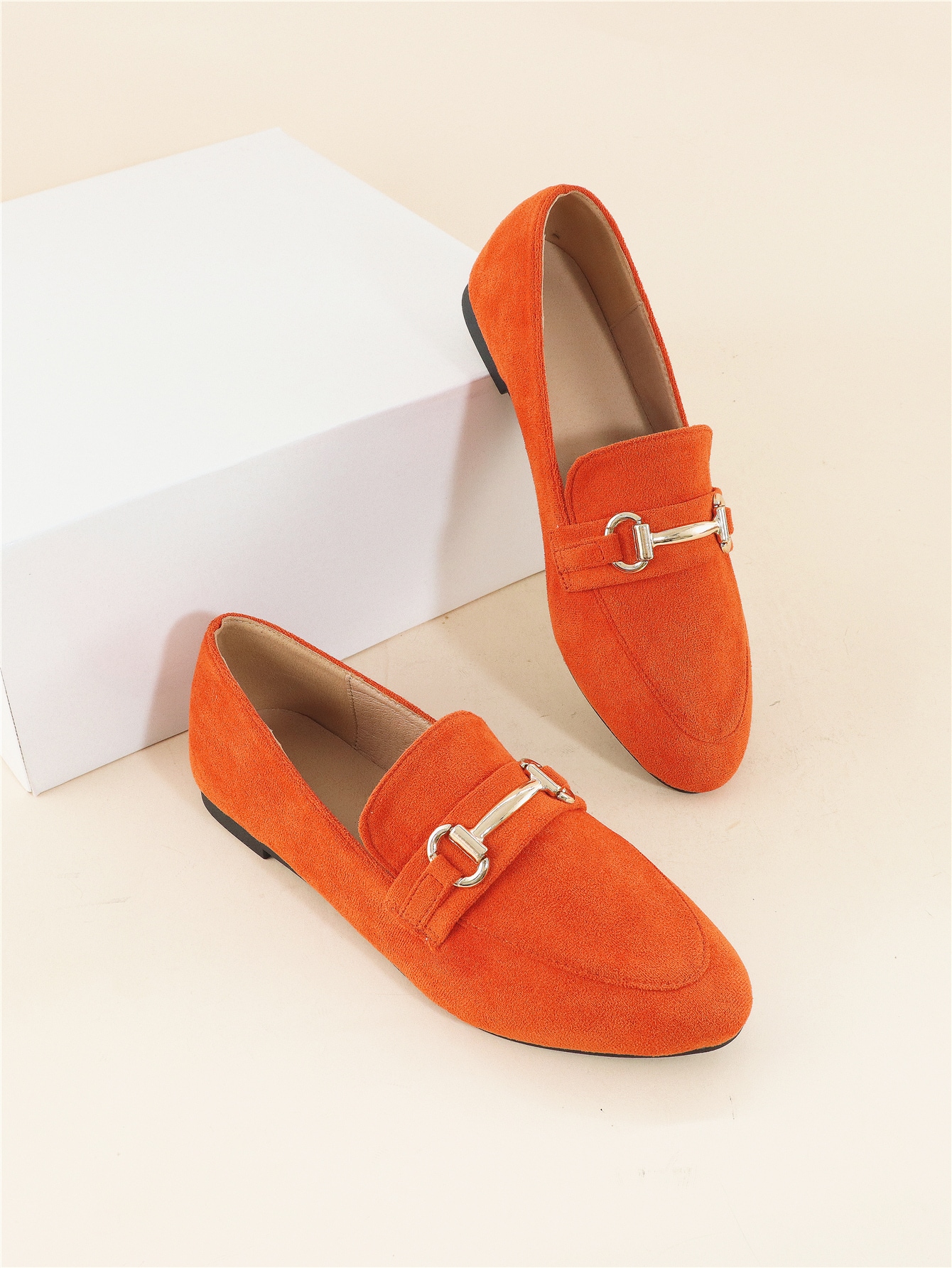 In Orange Women Flats