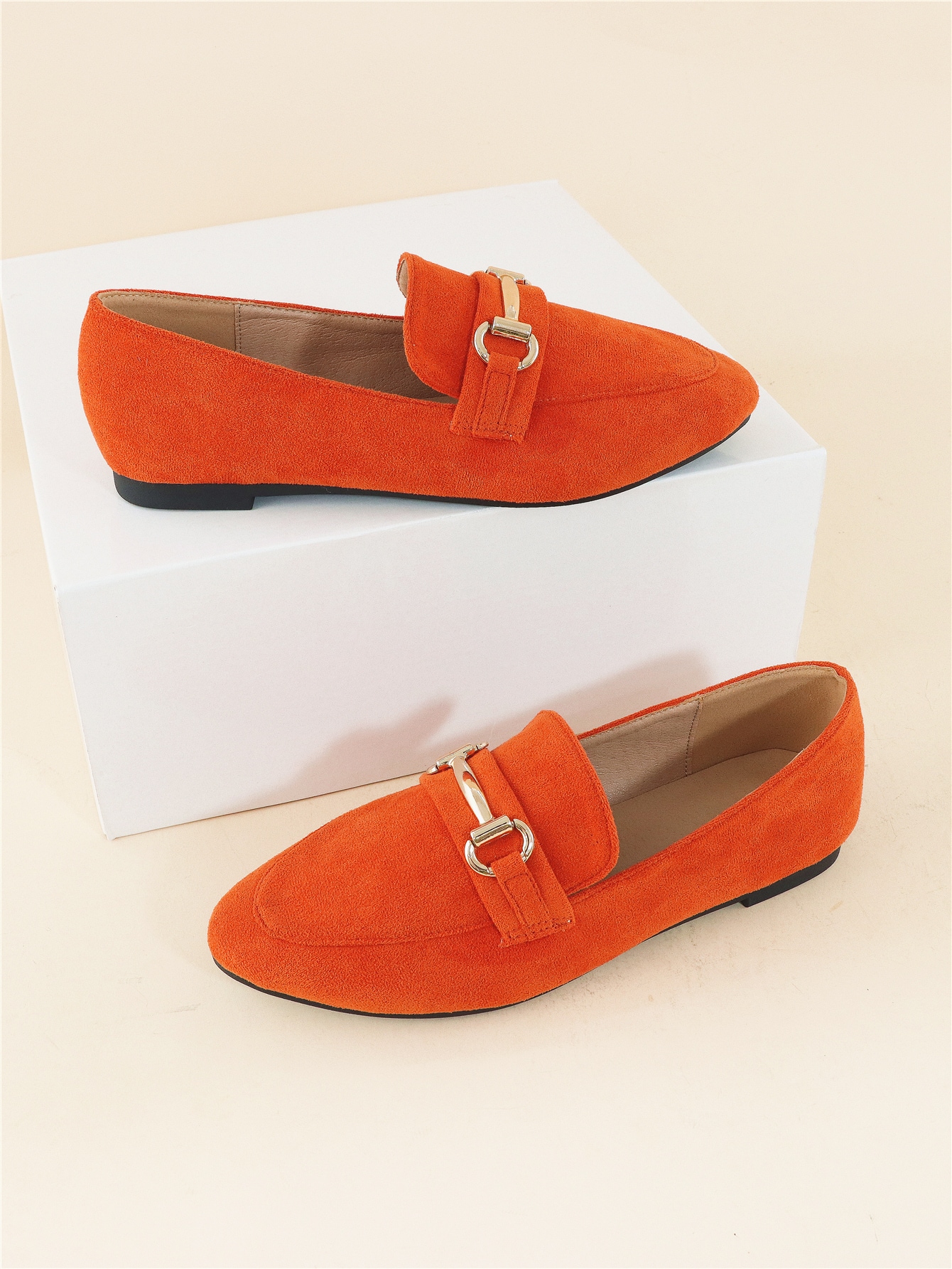 In Orange Women Flats