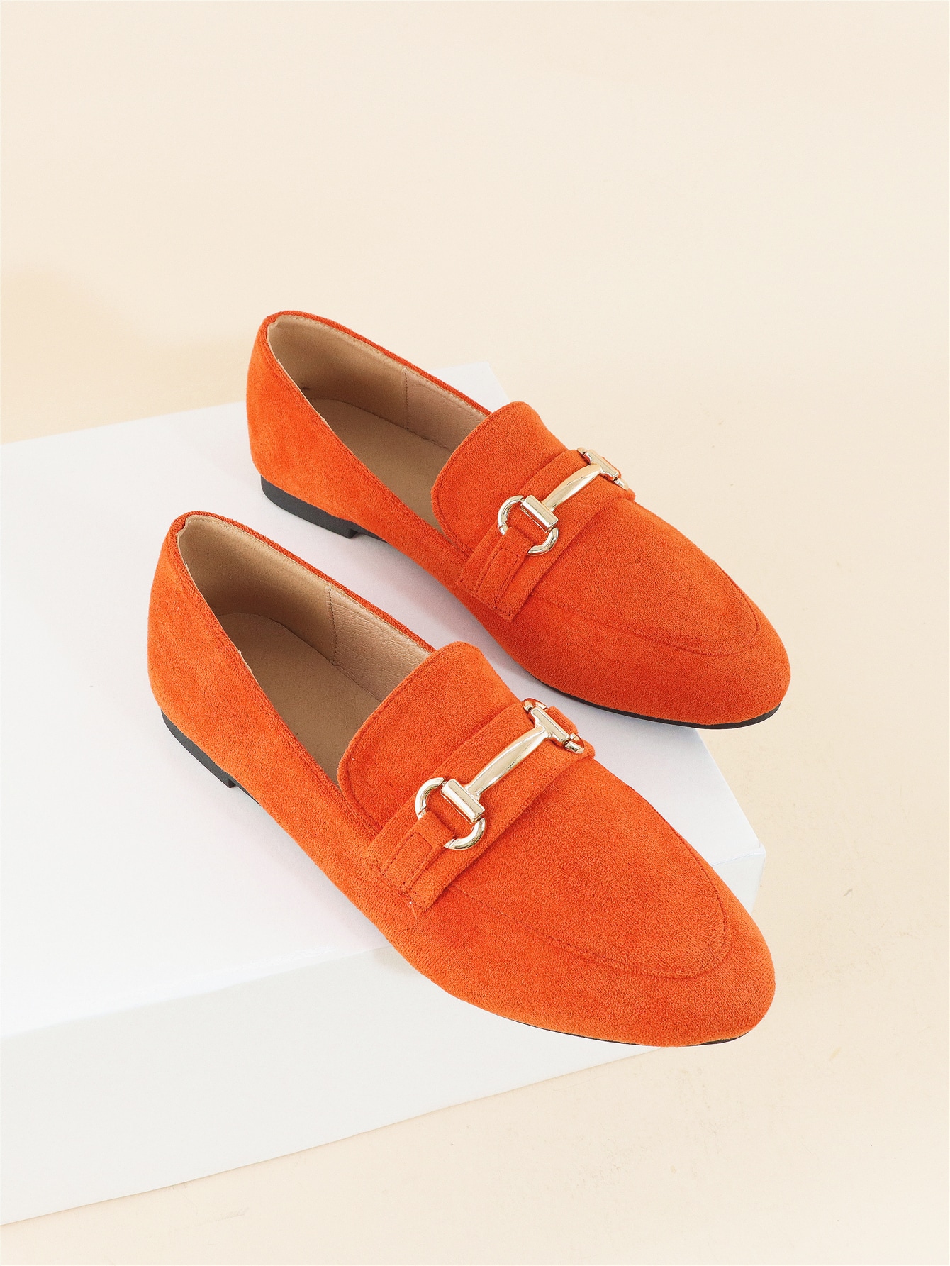 In Orange Women Flats