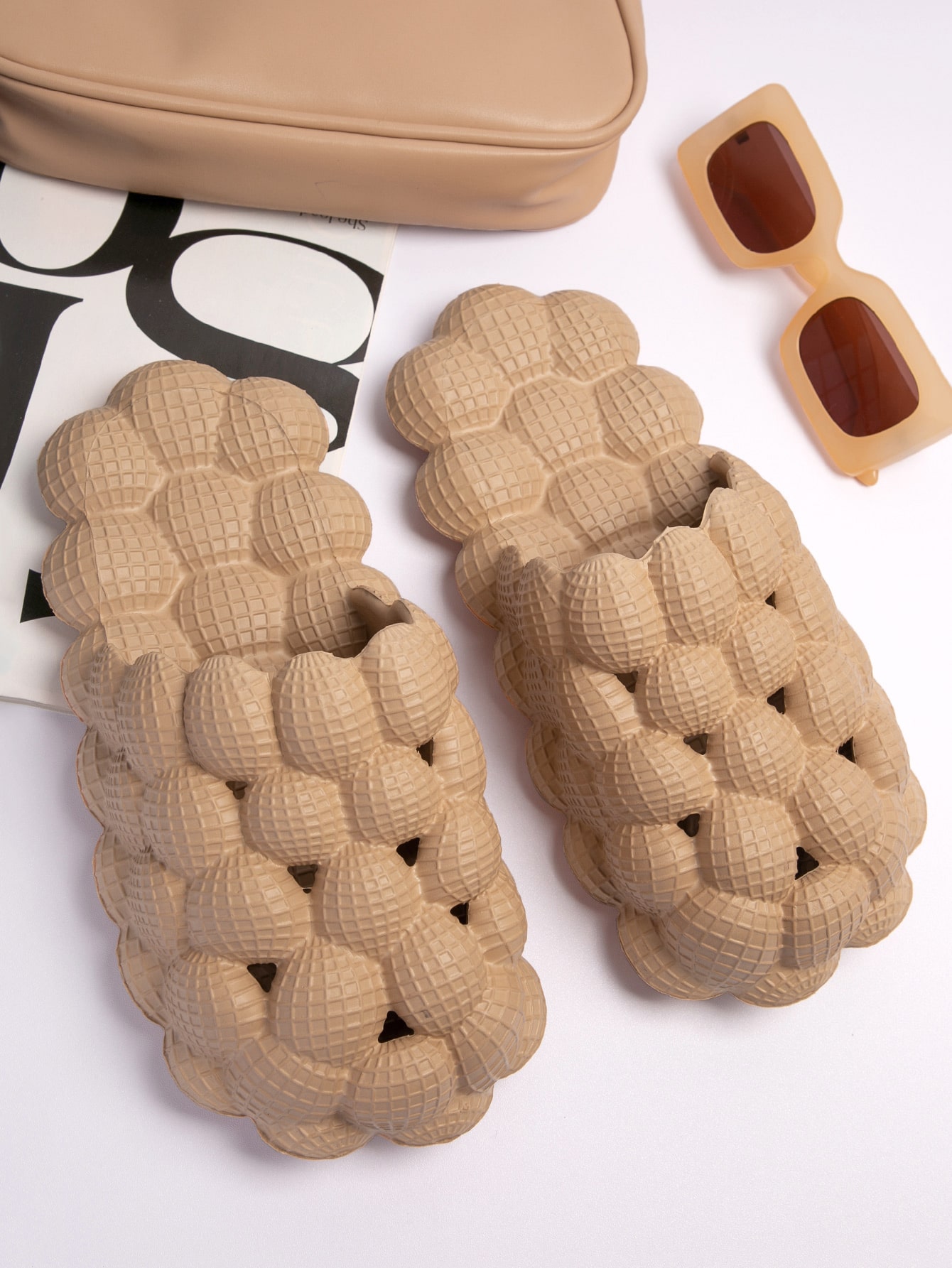 In Khaki Women Slides