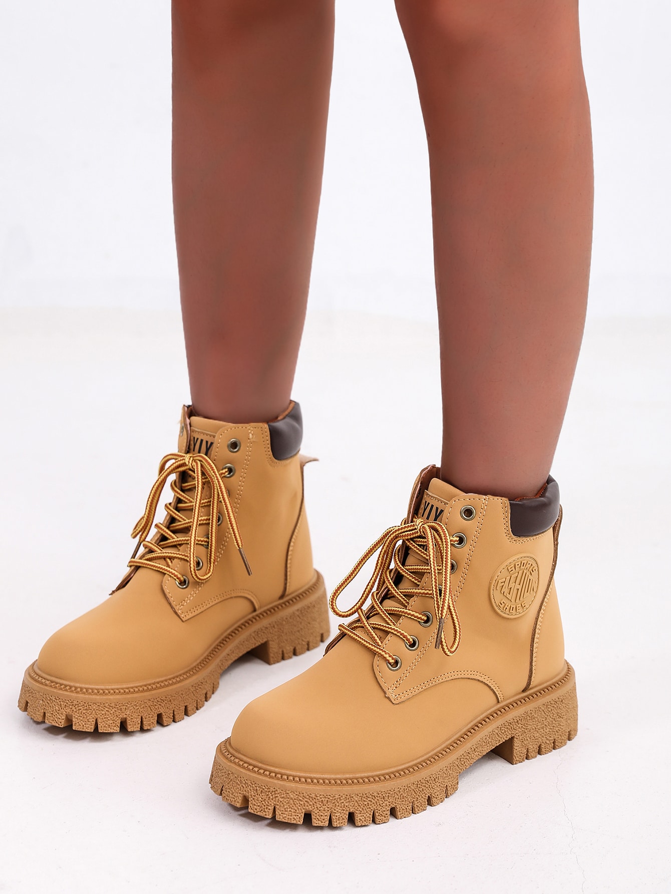 In Camel Women Fashion Boots