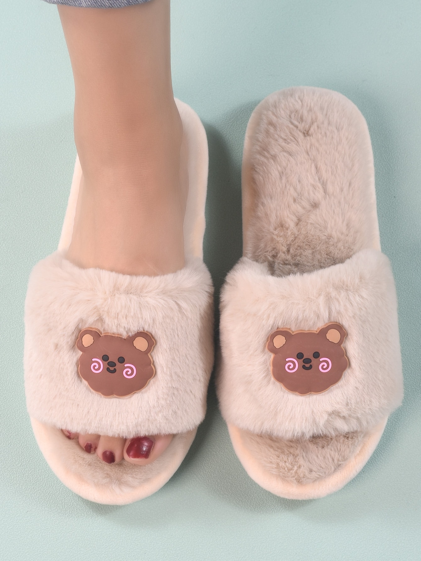 In Khaki Women Home Slippers