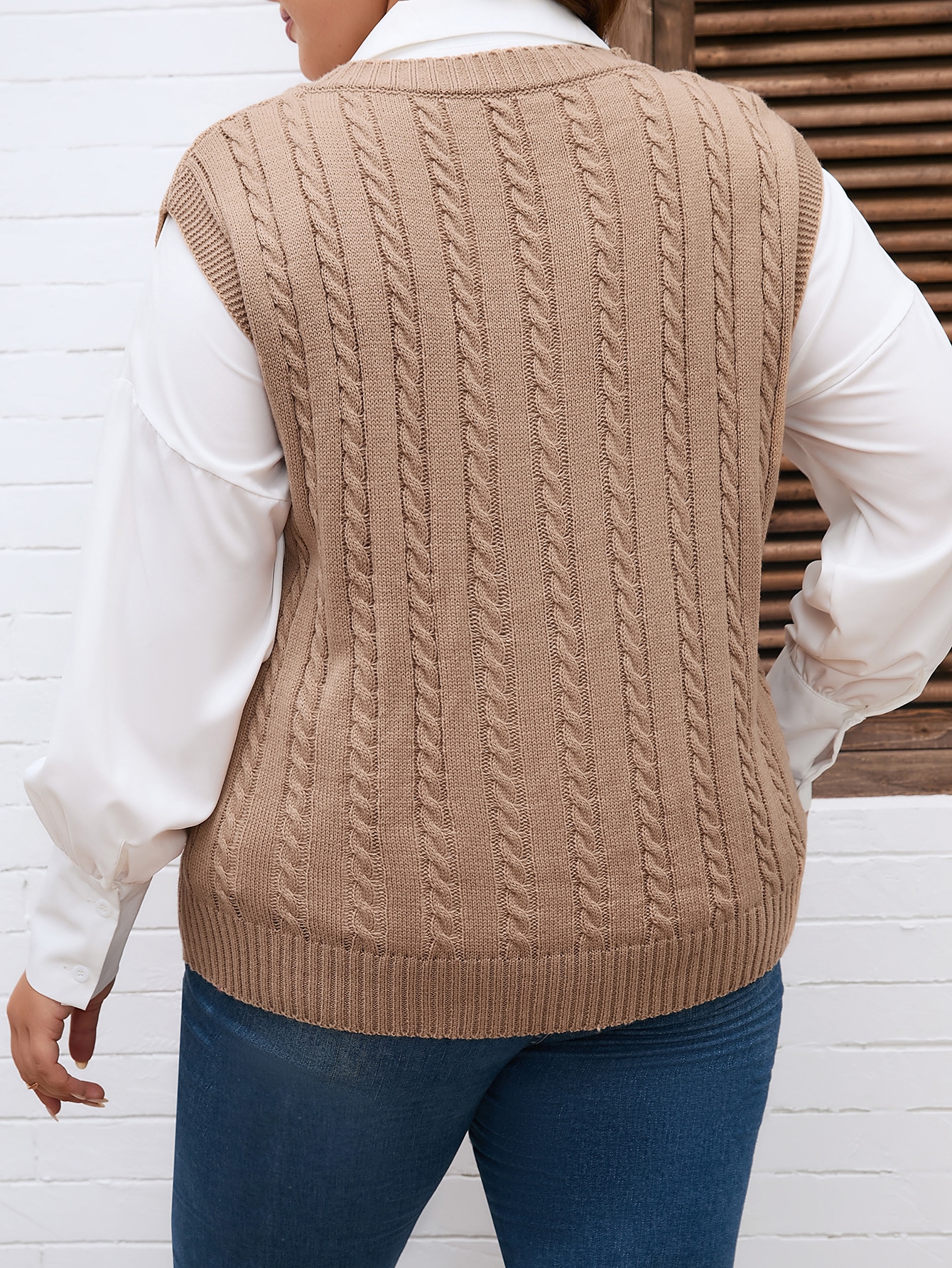 In Casual Plus Size Sweater Vests