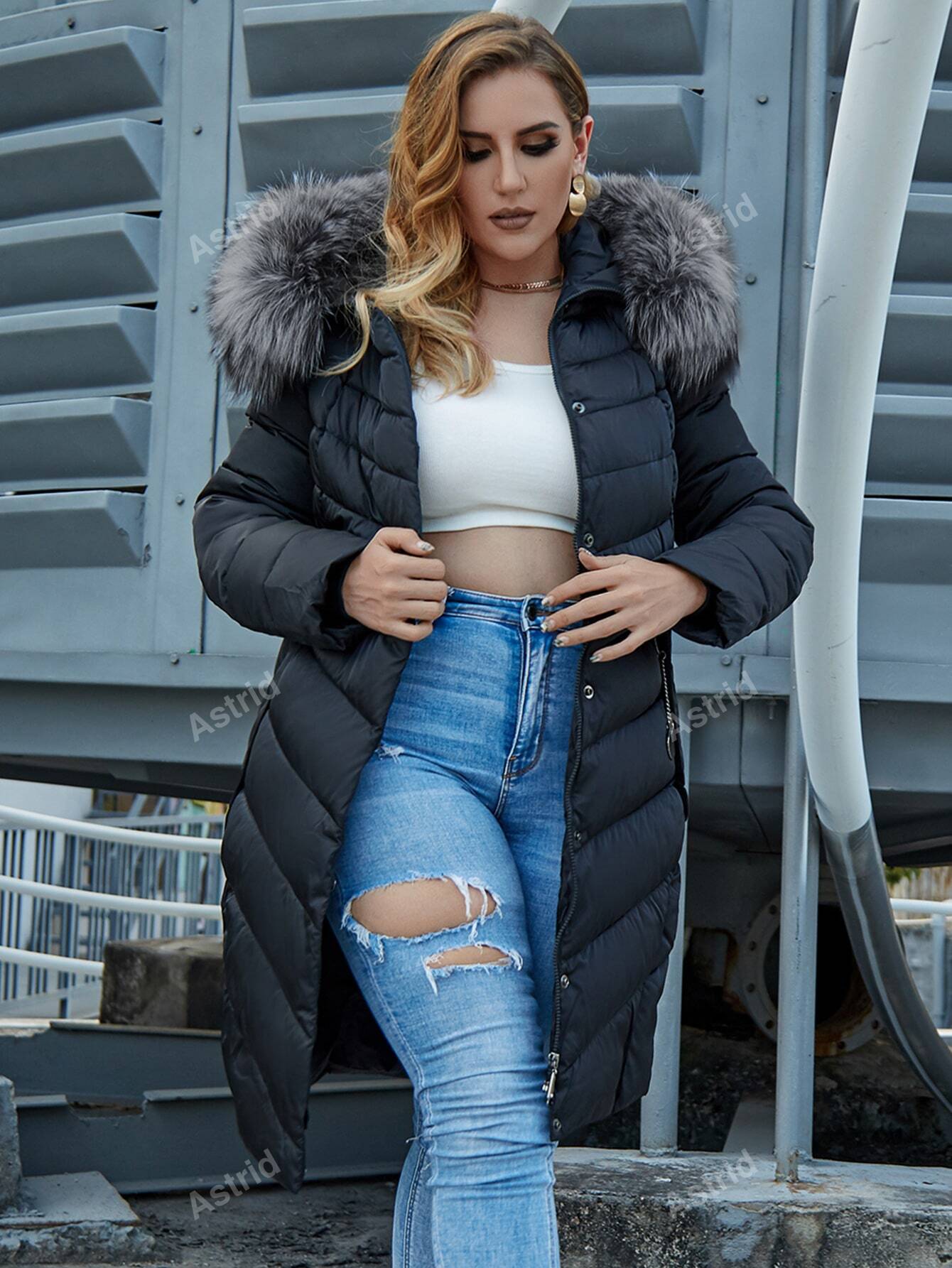 In Casual Plus Size Winter Coats