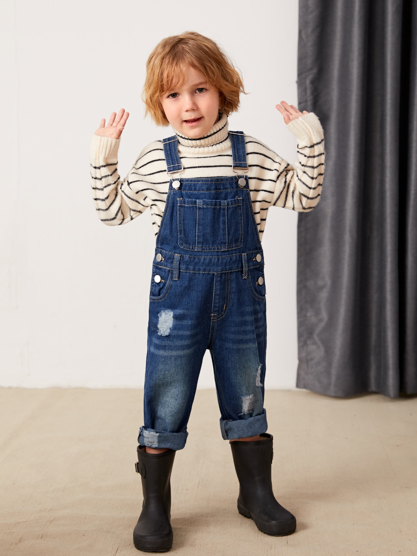 Young Boys Denim Overalls & Jumpsuits