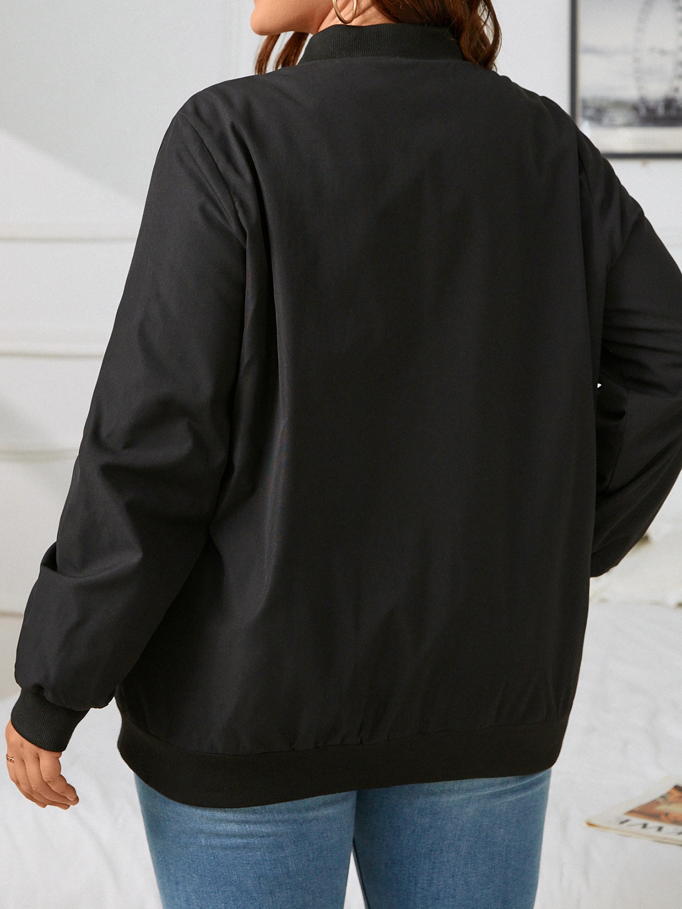 In Black Plus Size Jackets