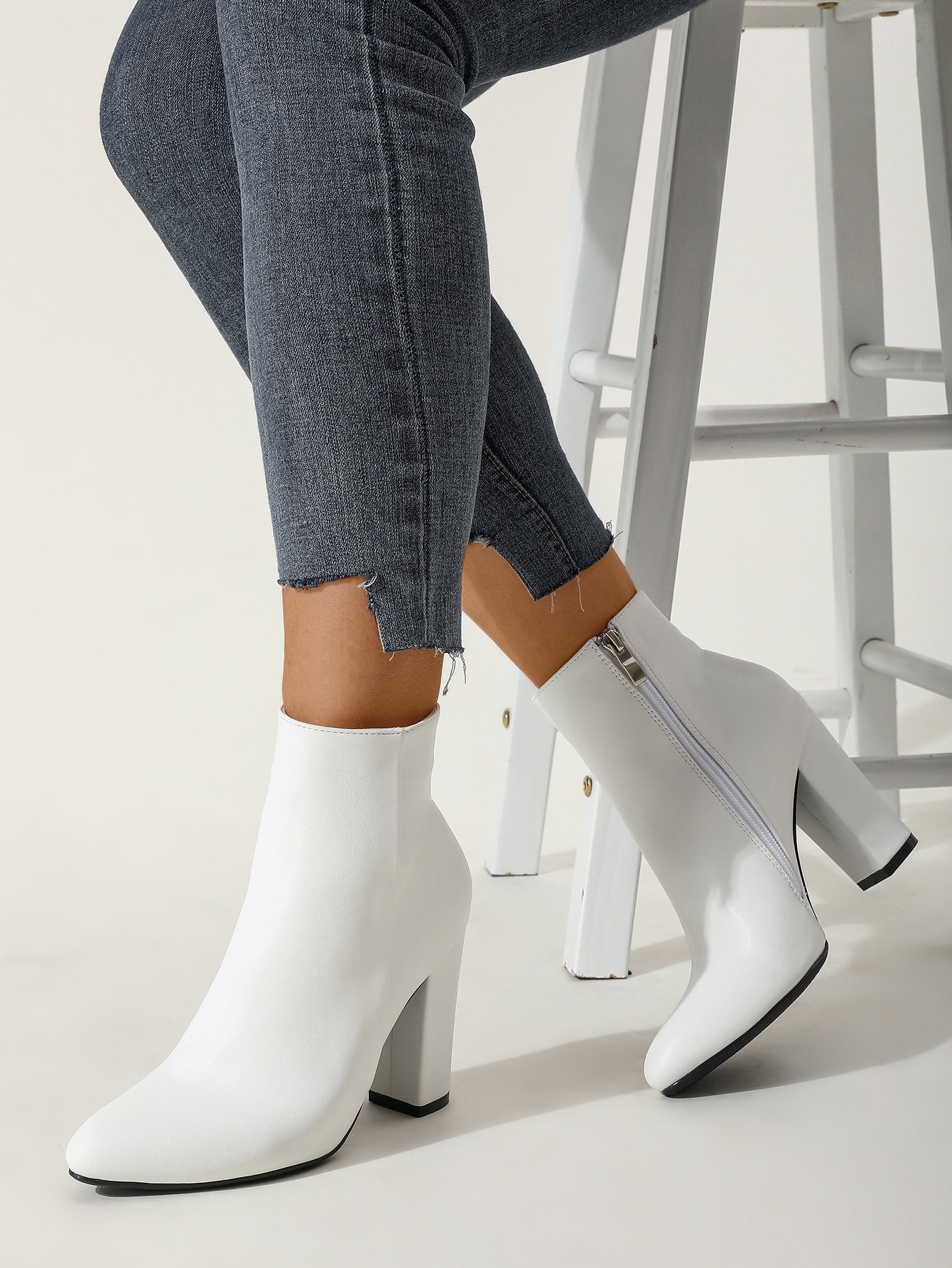 In White Women Ankle Boots & Booties