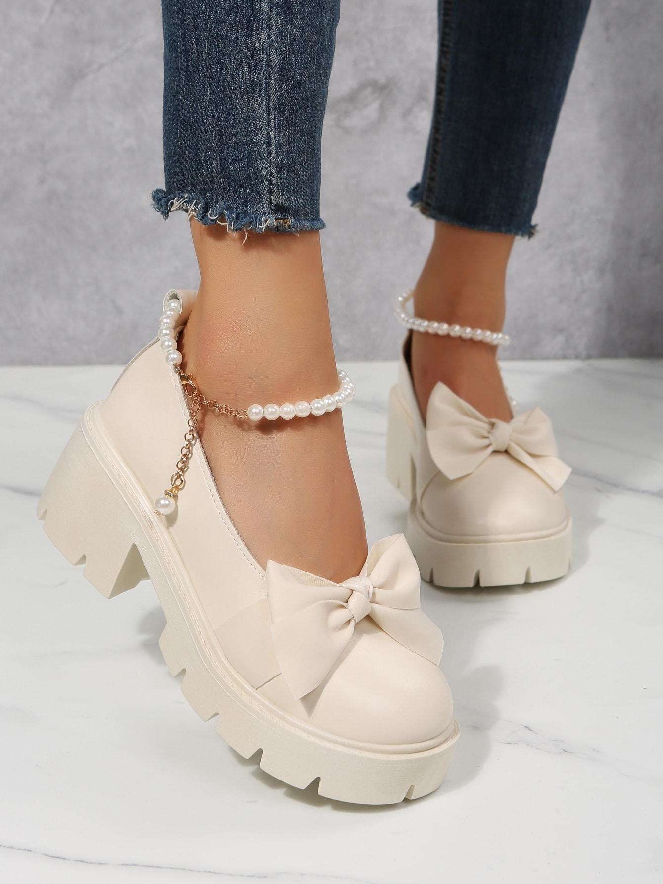 In Beige Women Wedges & Flatform