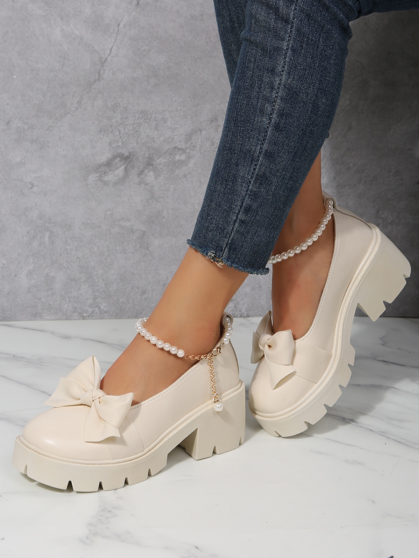 In Beige Women Wedges & Flatform