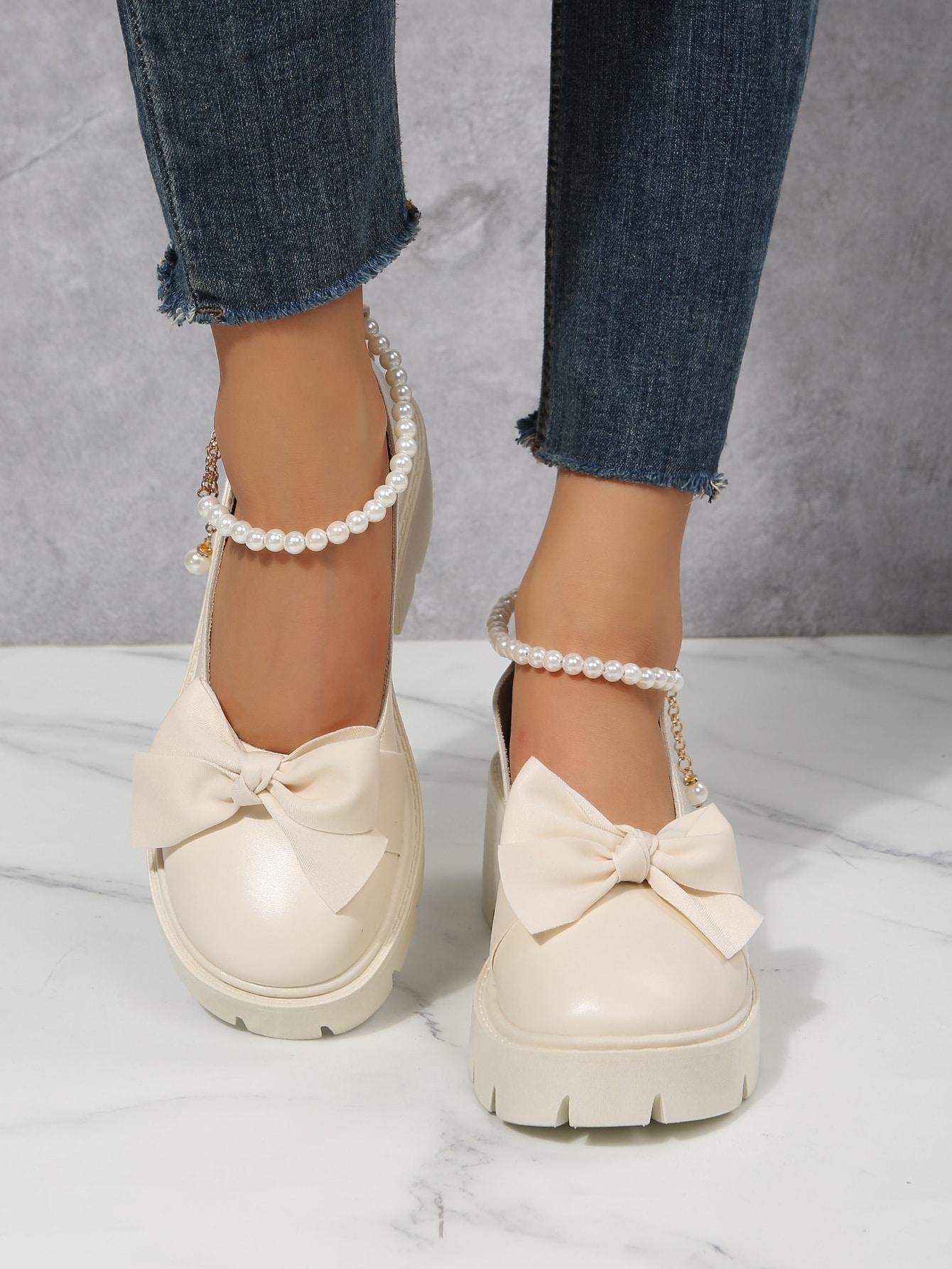 In Beige Women Wedges & Flatform