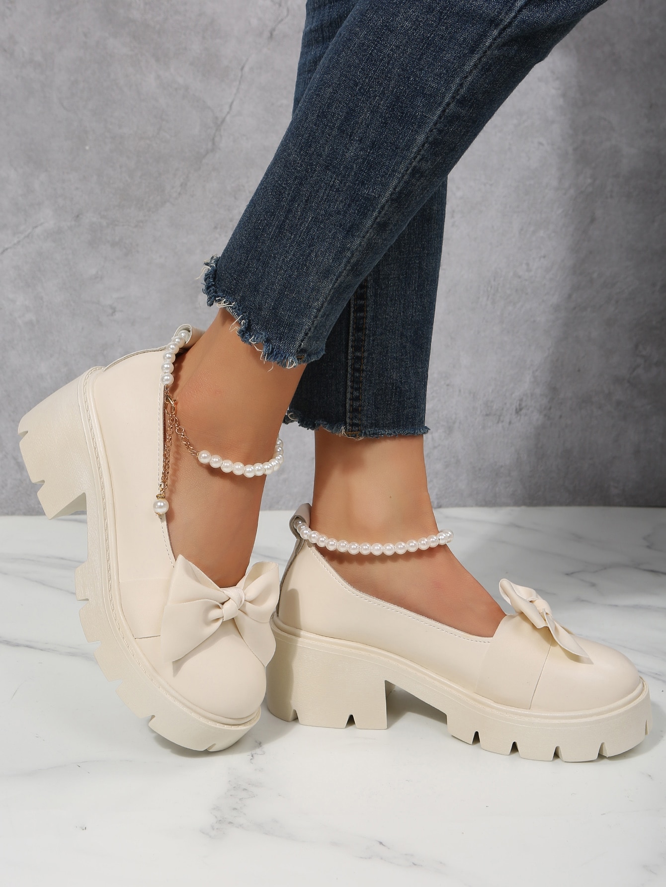 In Beige Women Wedges & Flatform