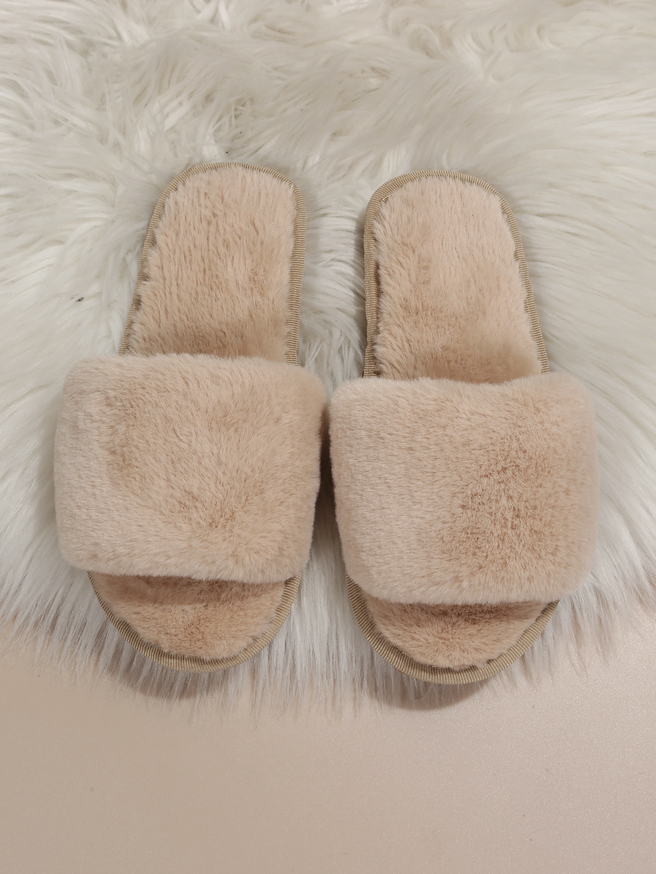 In Beige Women Home Slippers