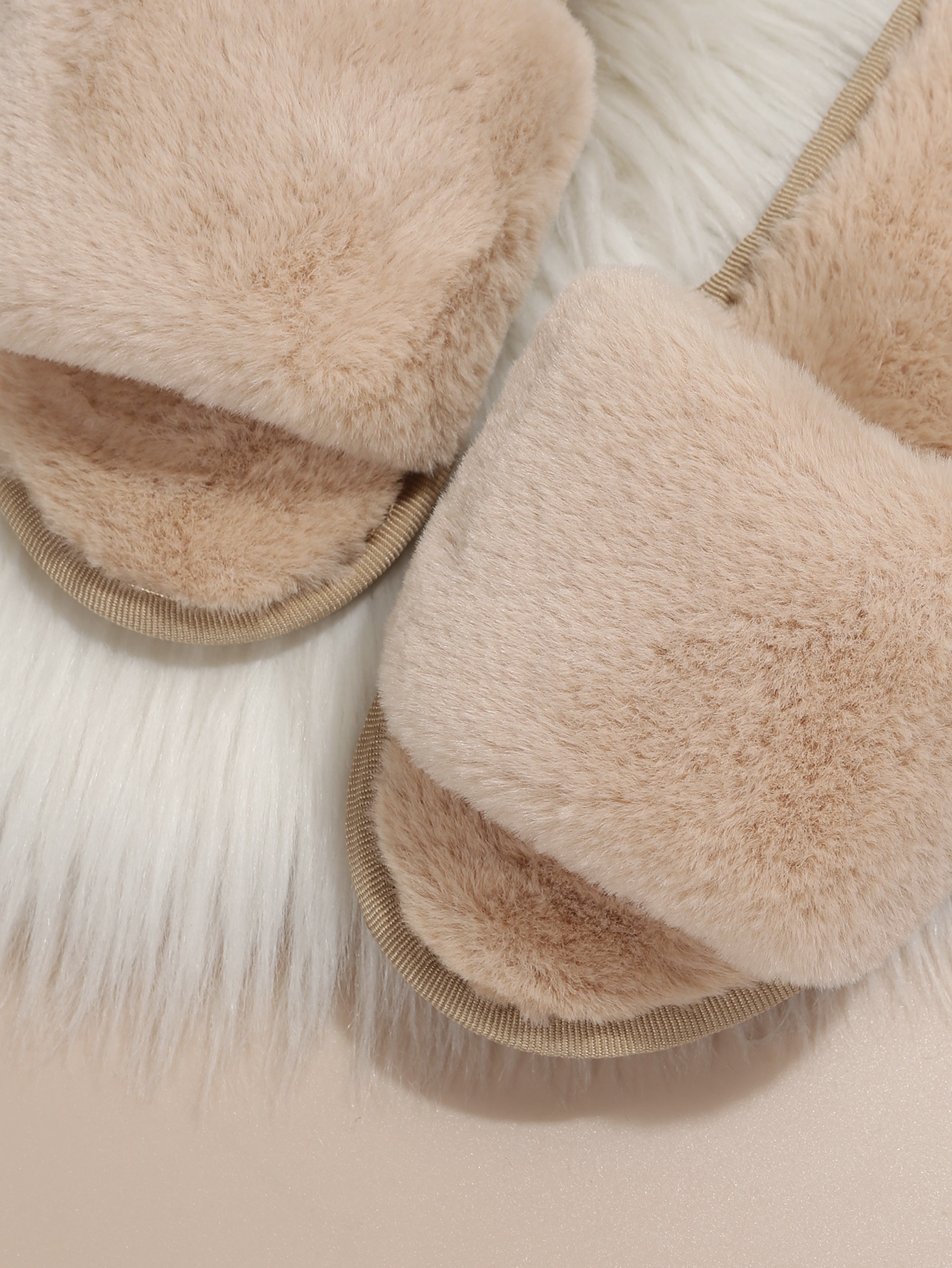 In Beige Women Home Slippers