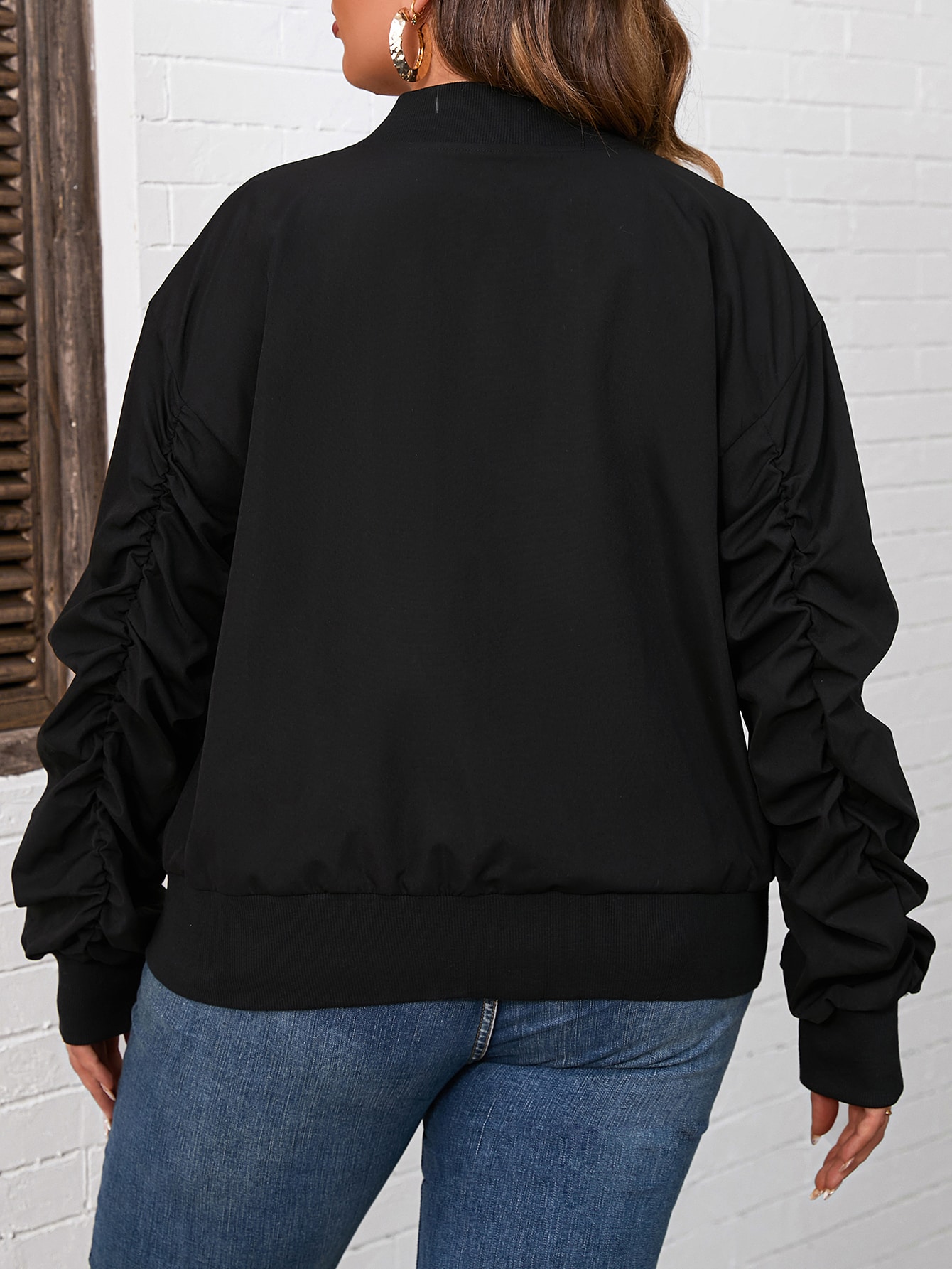 In Black Plus Size Jackets