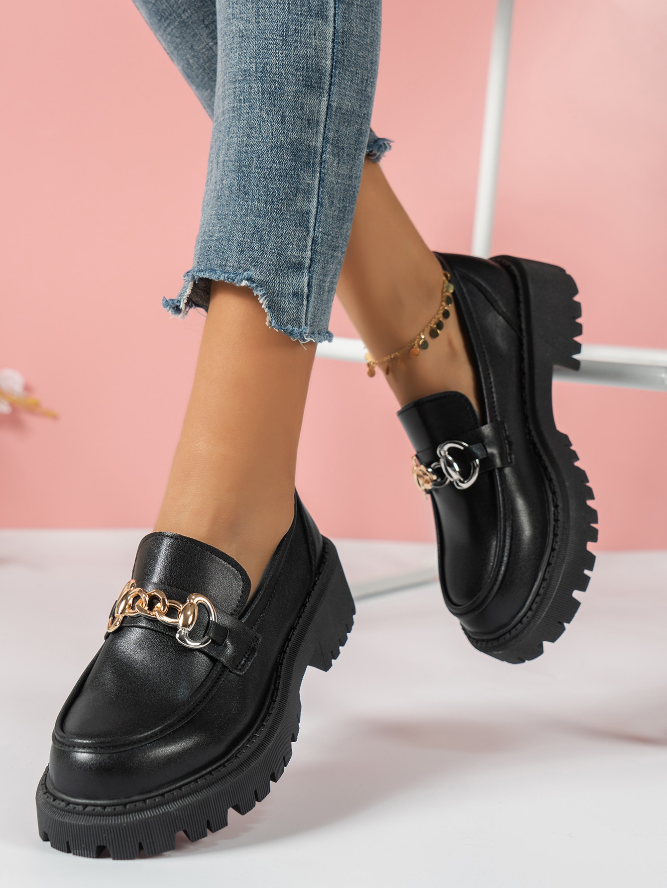 In Black Women Wedges & Flatform