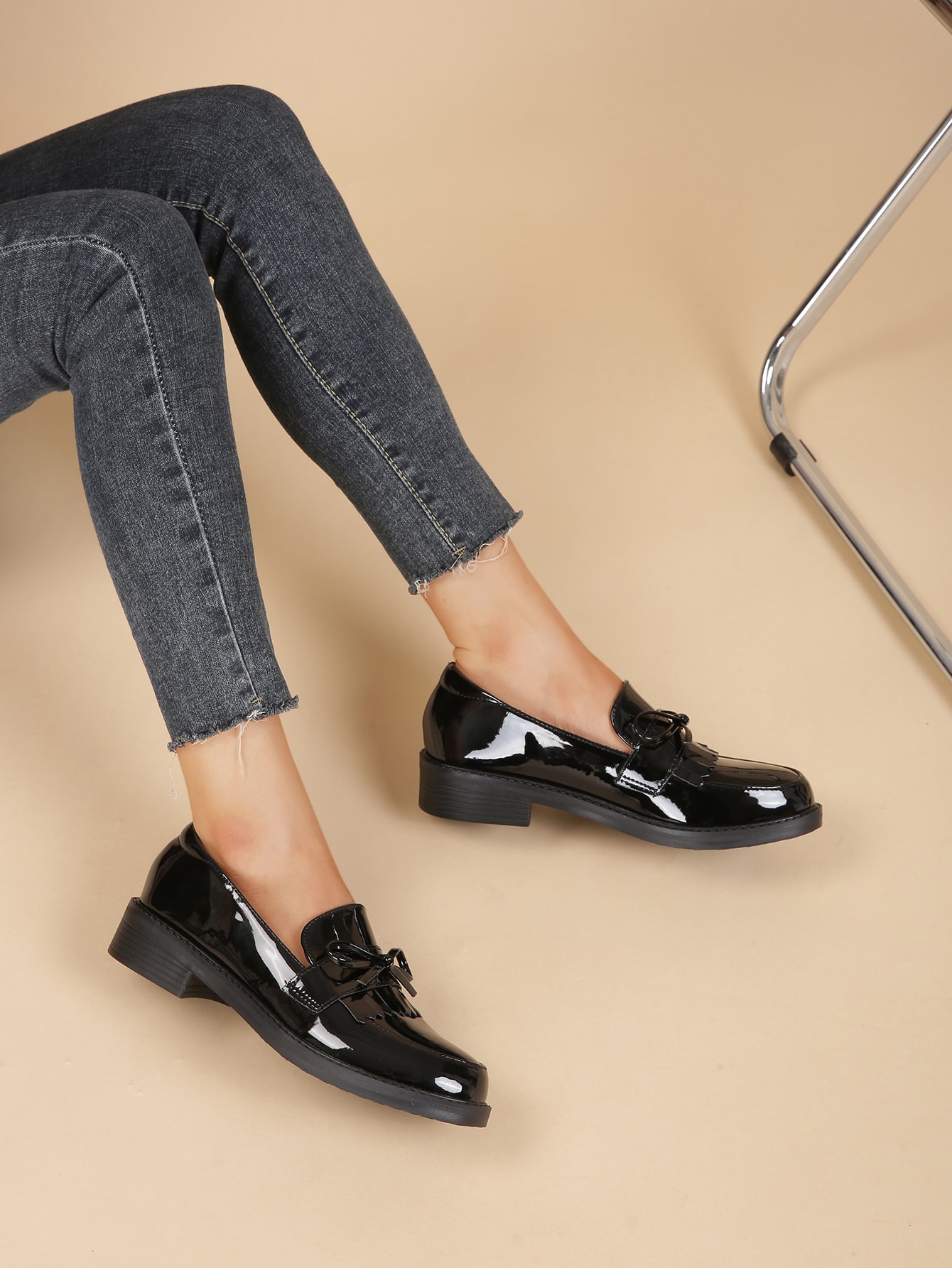 In Black Women Flats