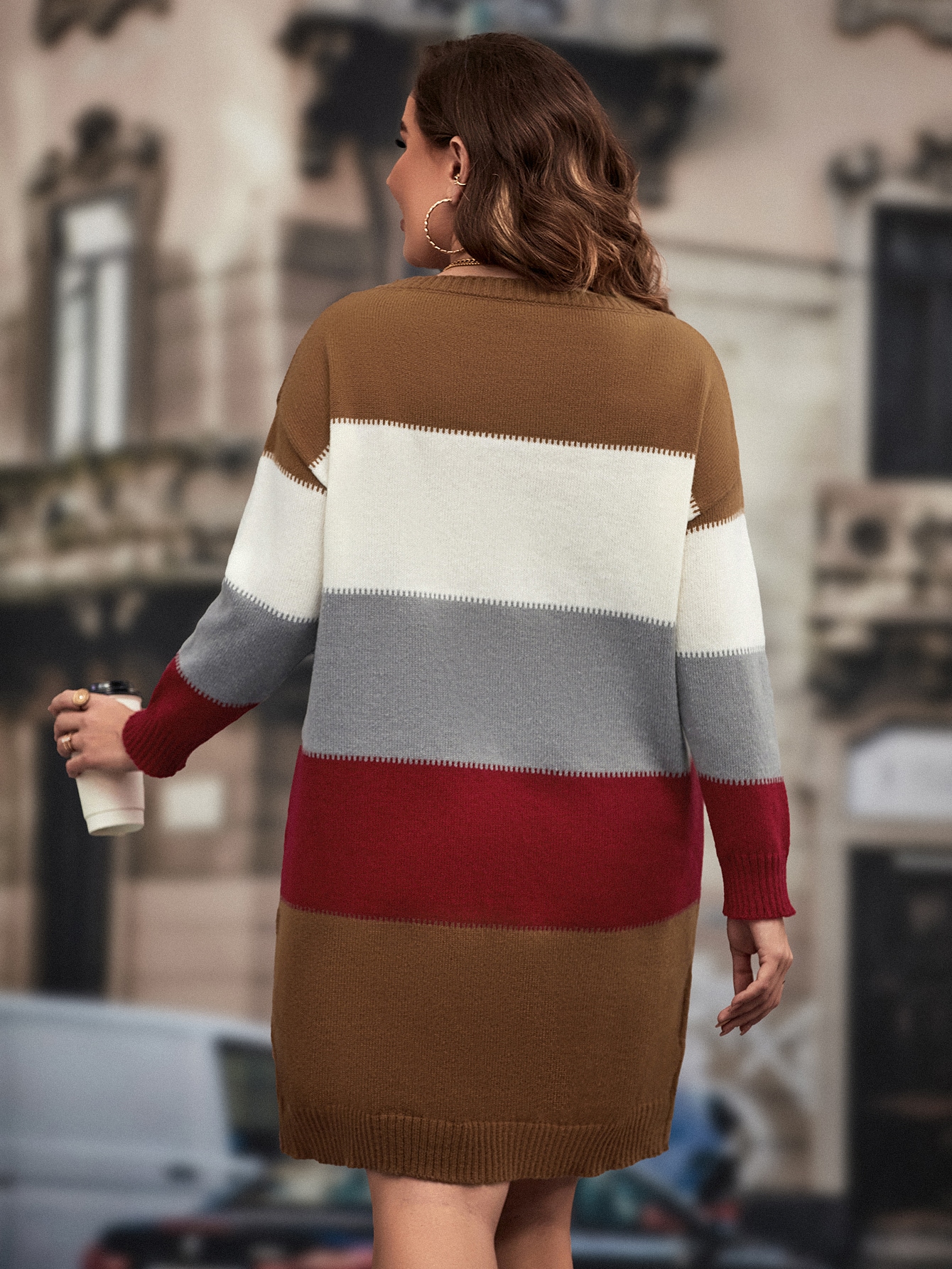 In Casual Plus Size Sweater Dresses