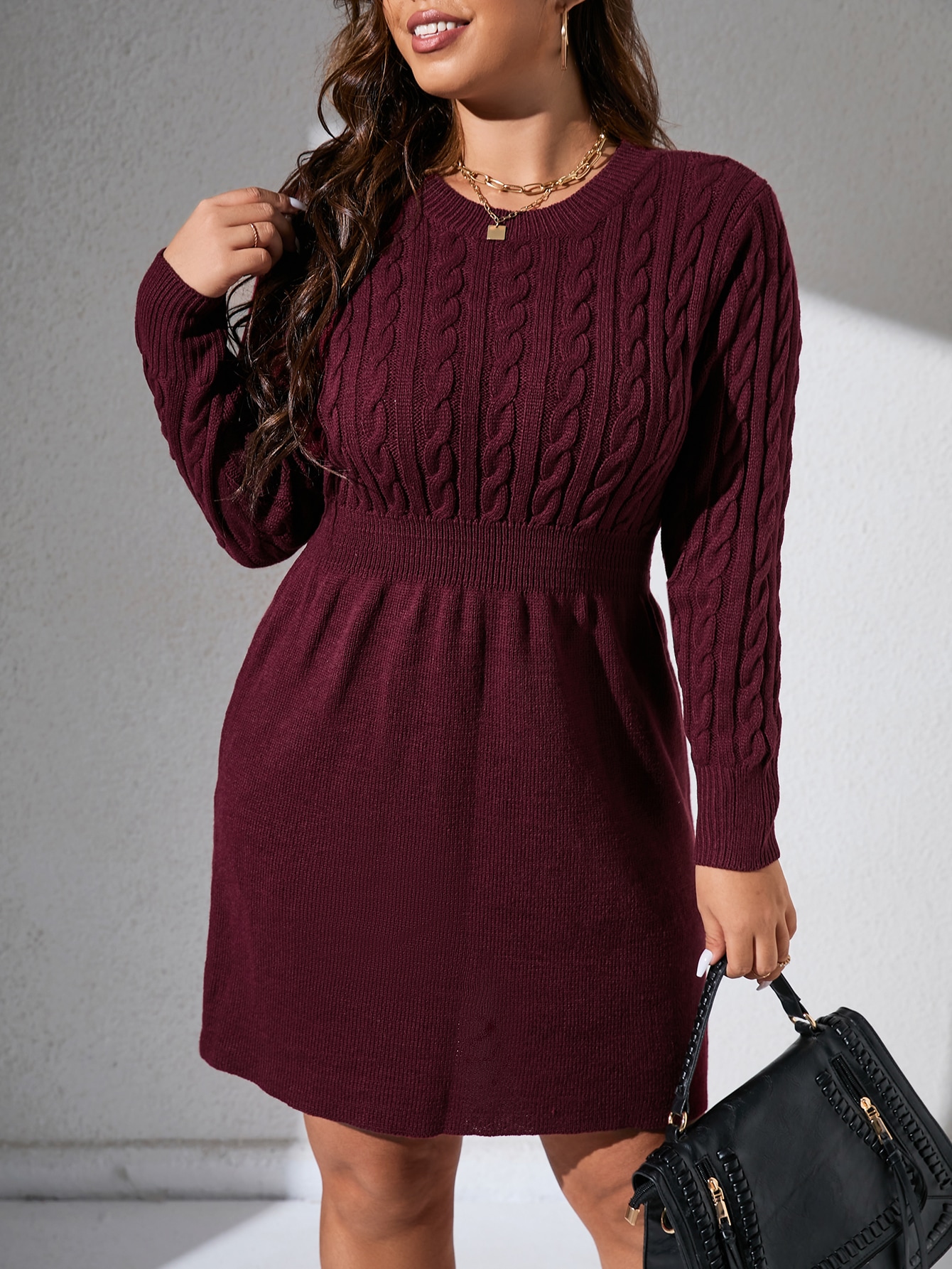 In Casual Plus Size Sweater Dresses