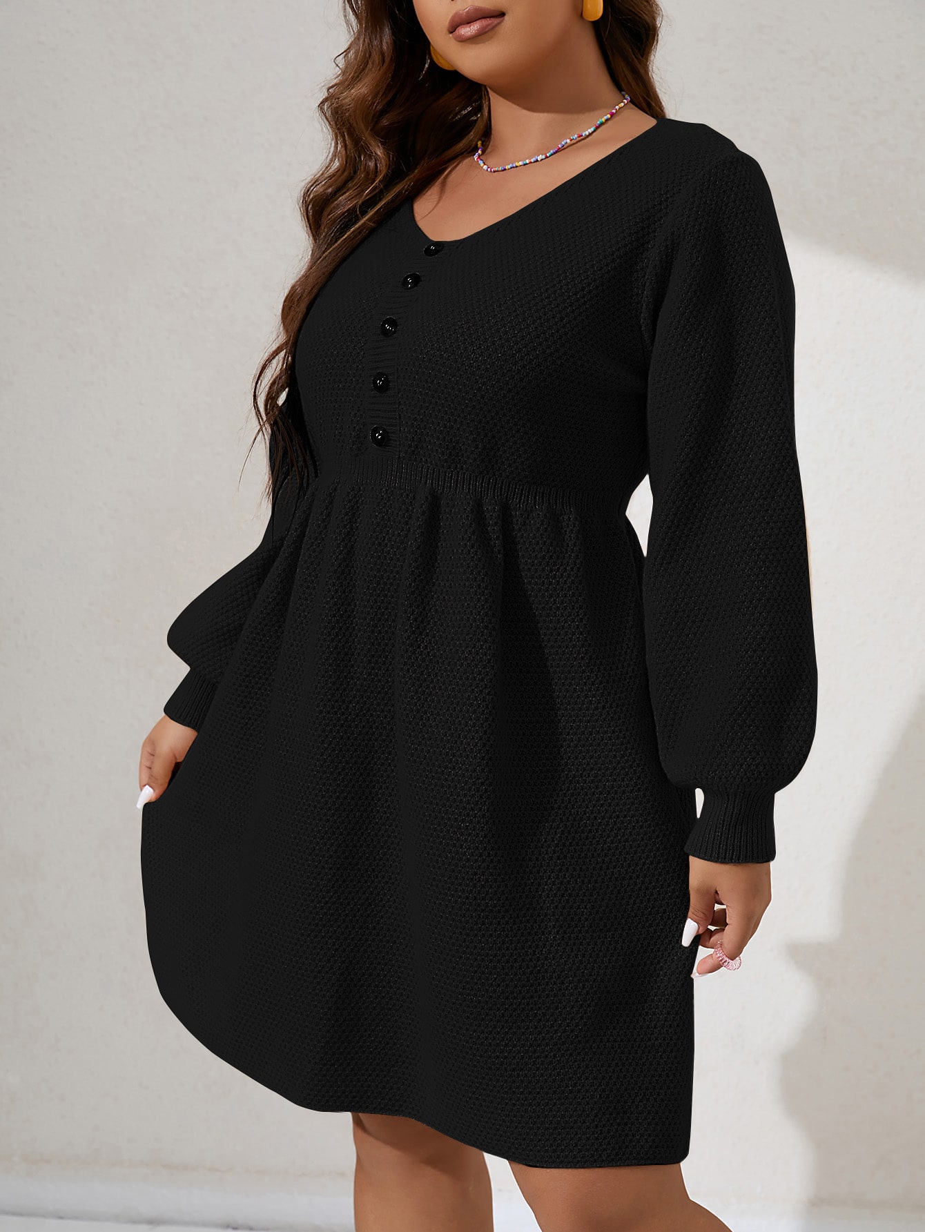 In Casual Plus Size Sweater Dresses