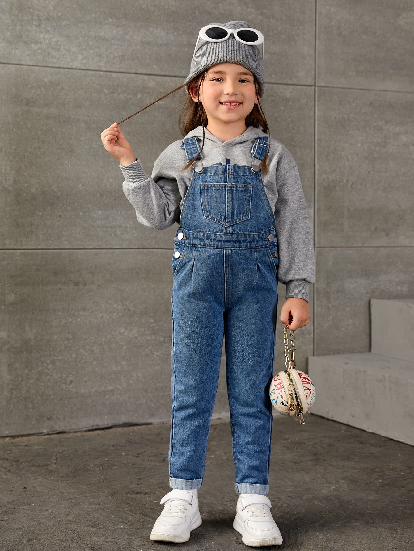 Young Girls Denim Overalls & Jumpsuits