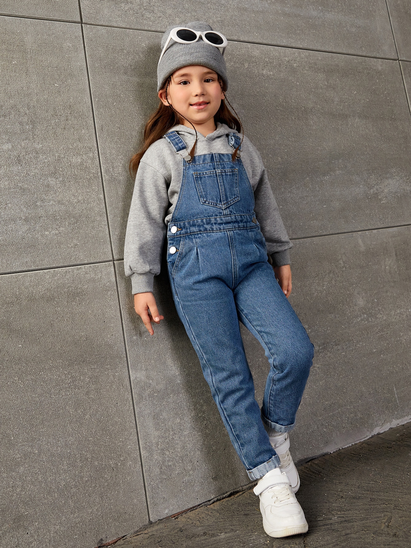 Young Girls Denim Overalls & Jumpsuits