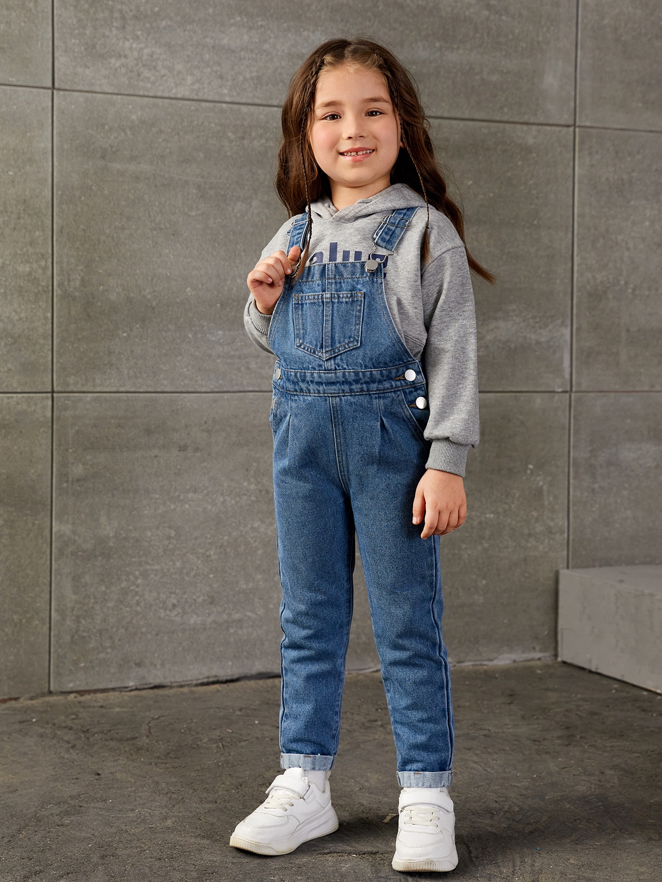 Young Girls Denim Overalls & Jumpsuits