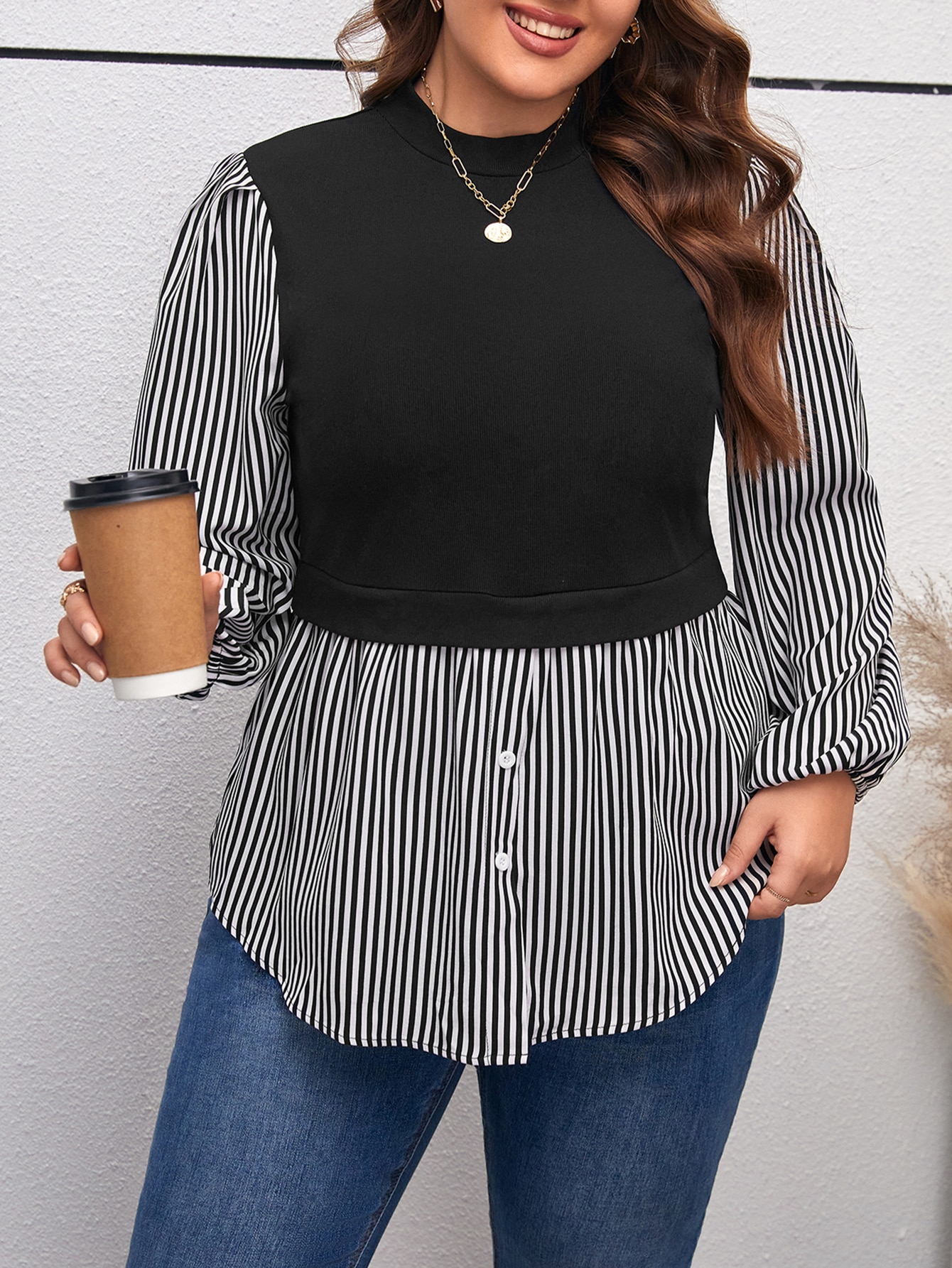 In Casual Plus Size Women Tops