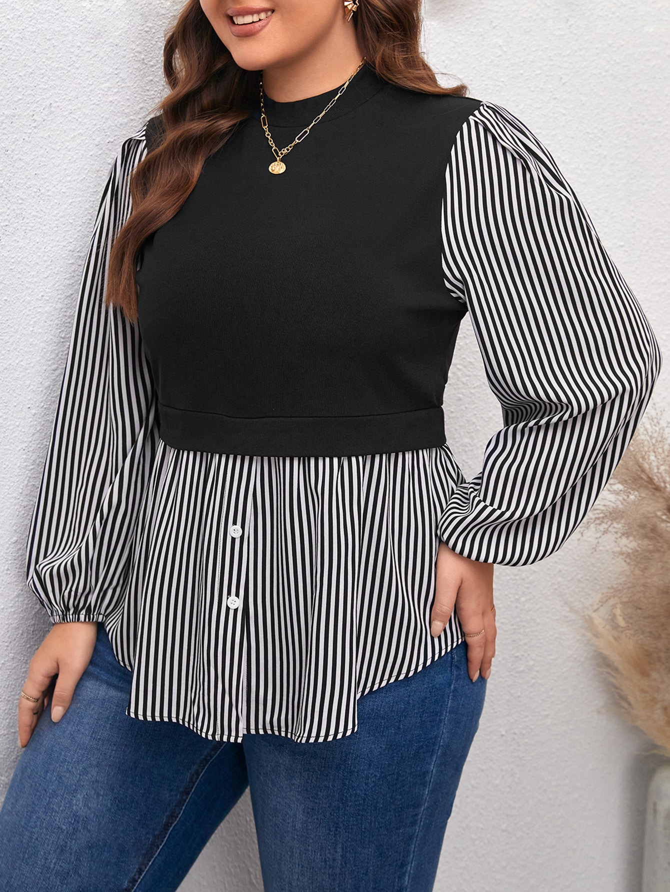 In Casual Plus Size Women Tops