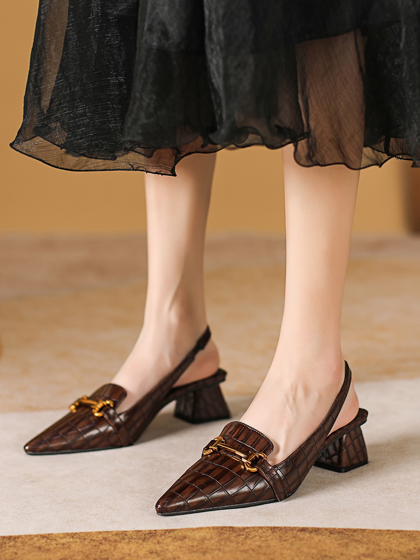 In Brown Women Pumps