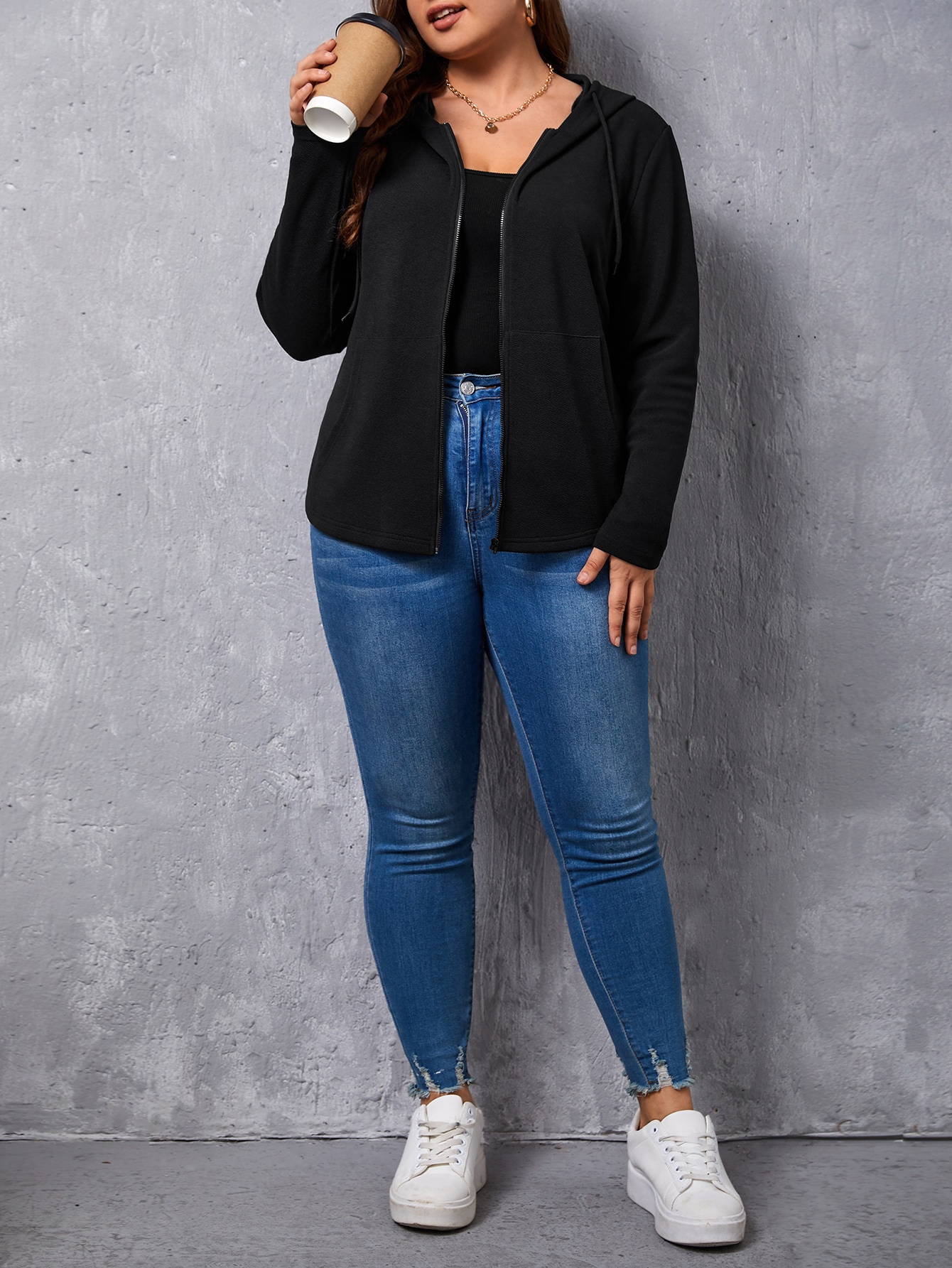 In Black Plus Size Jackets