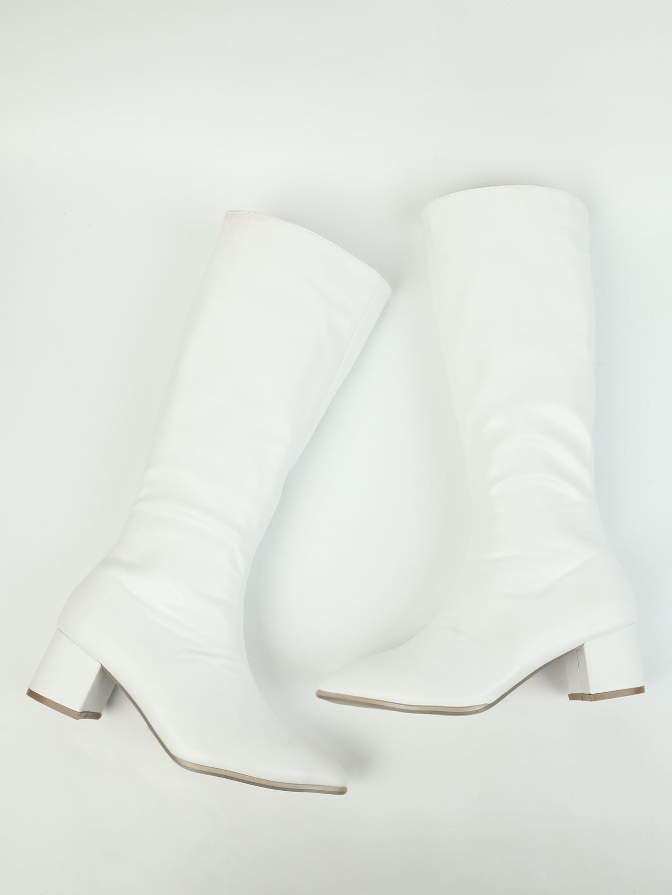 In White Women Knee-High Boots