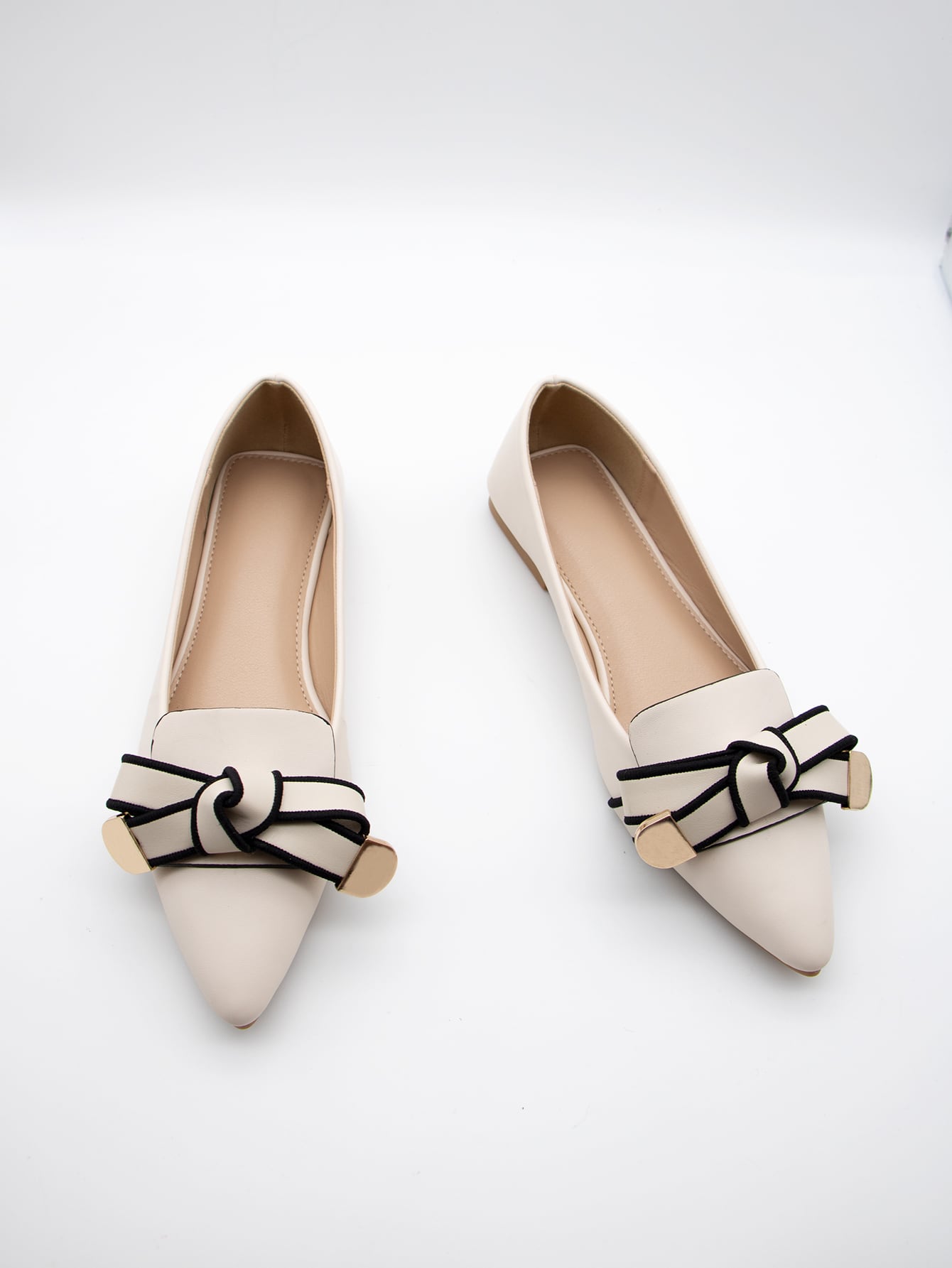 In Beige Women Flats