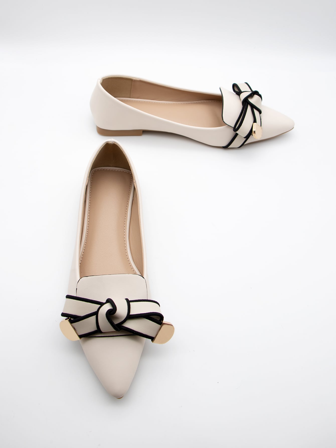 In Beige Women Flats