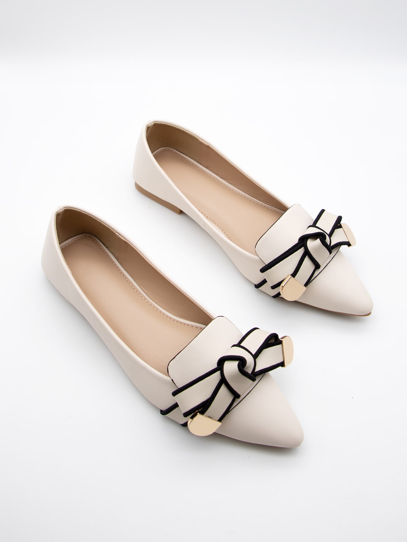 In Beige Women Flats