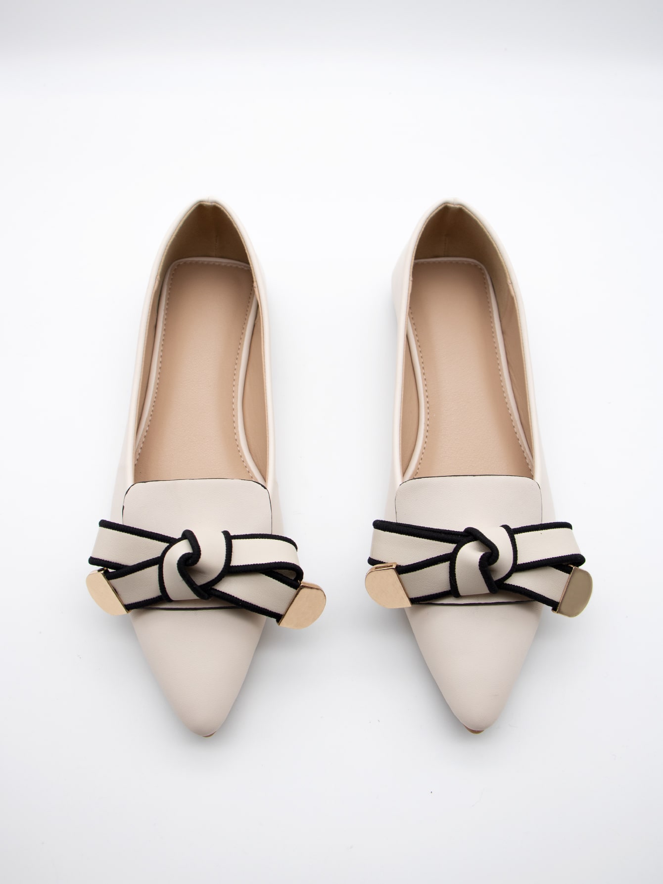 In Beige Women Flats