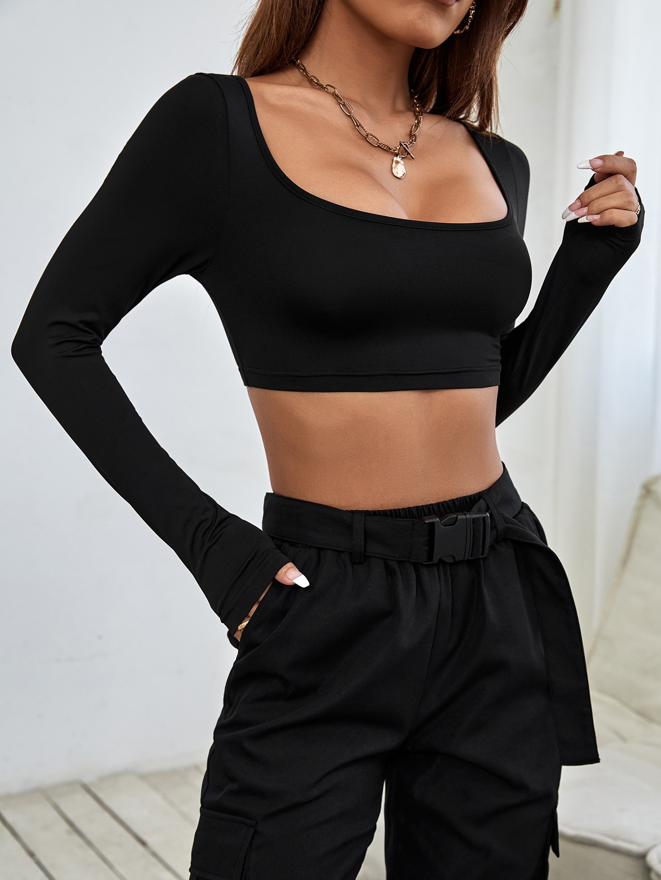 In Black Women Tops