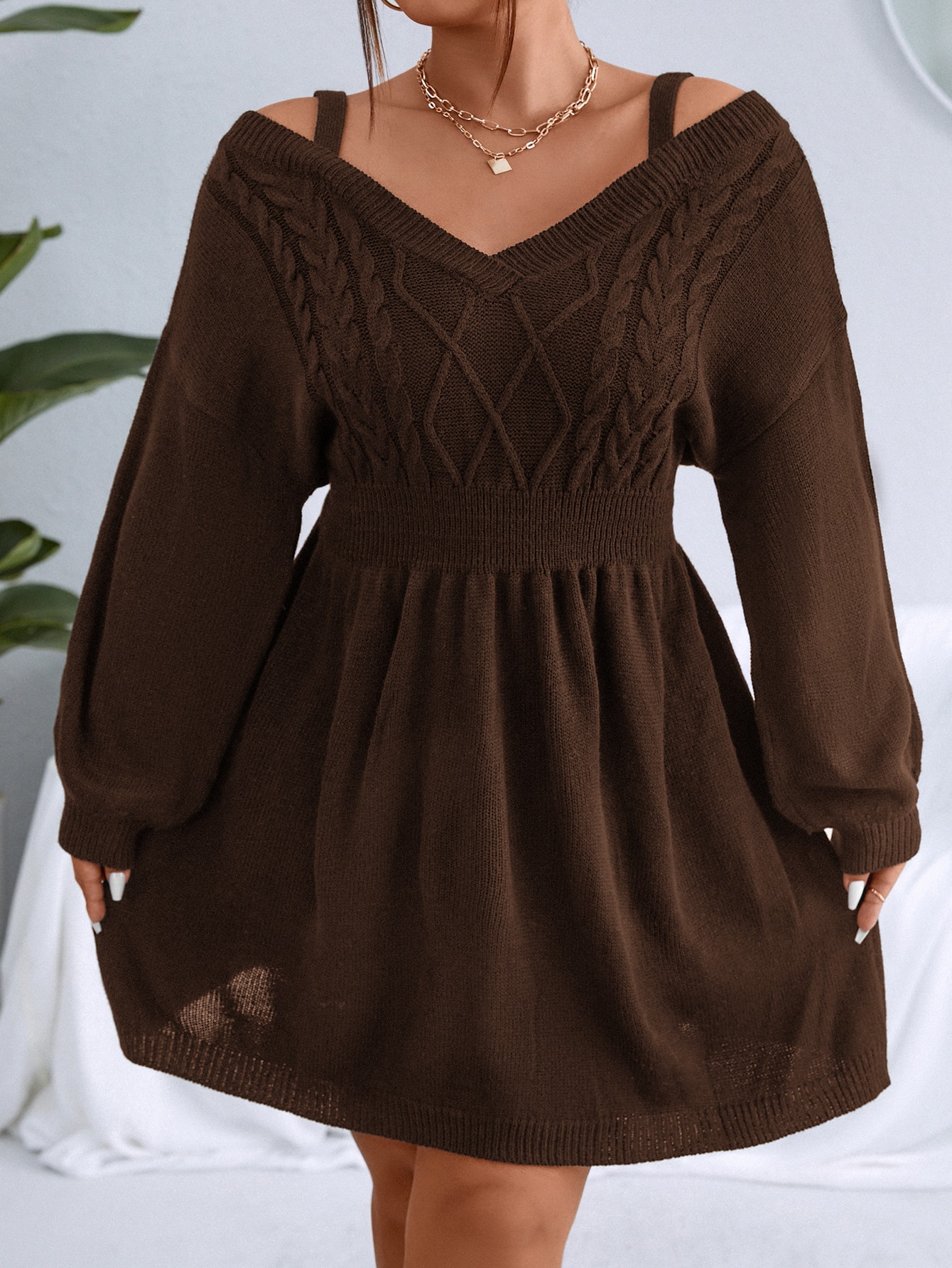 In Casual Plus Size Sweater Dresses