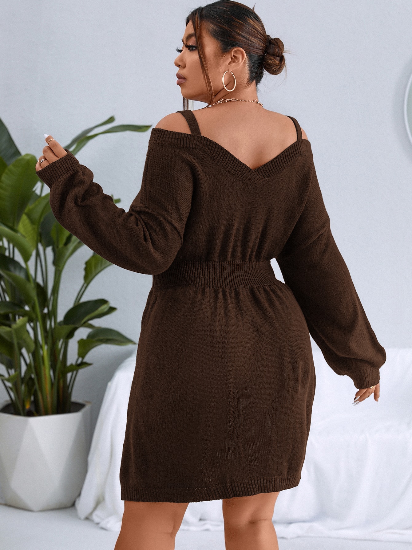 In Casual Plus Size Sweater Dresses