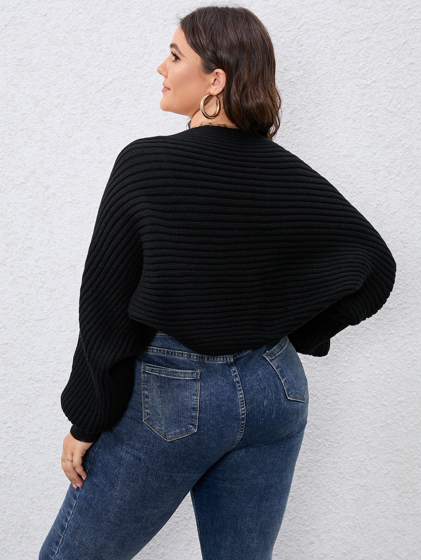 In Long Sleeve Plus Size Cardigans