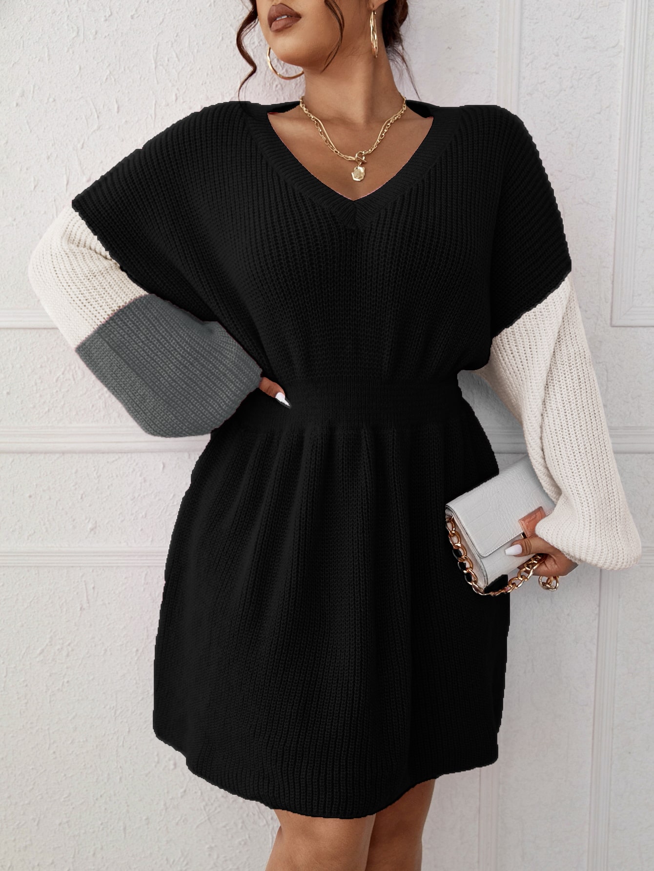 In Casual Plus Size Sweater Dresses