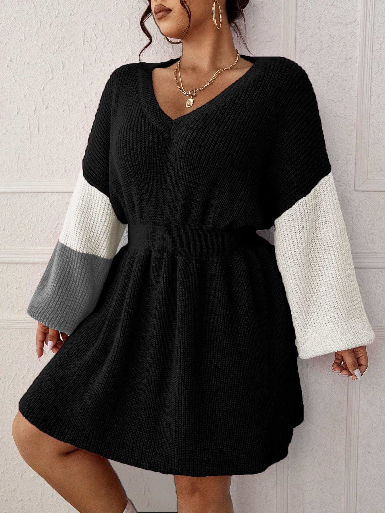 In Casual Plus Size Sweater Dresses