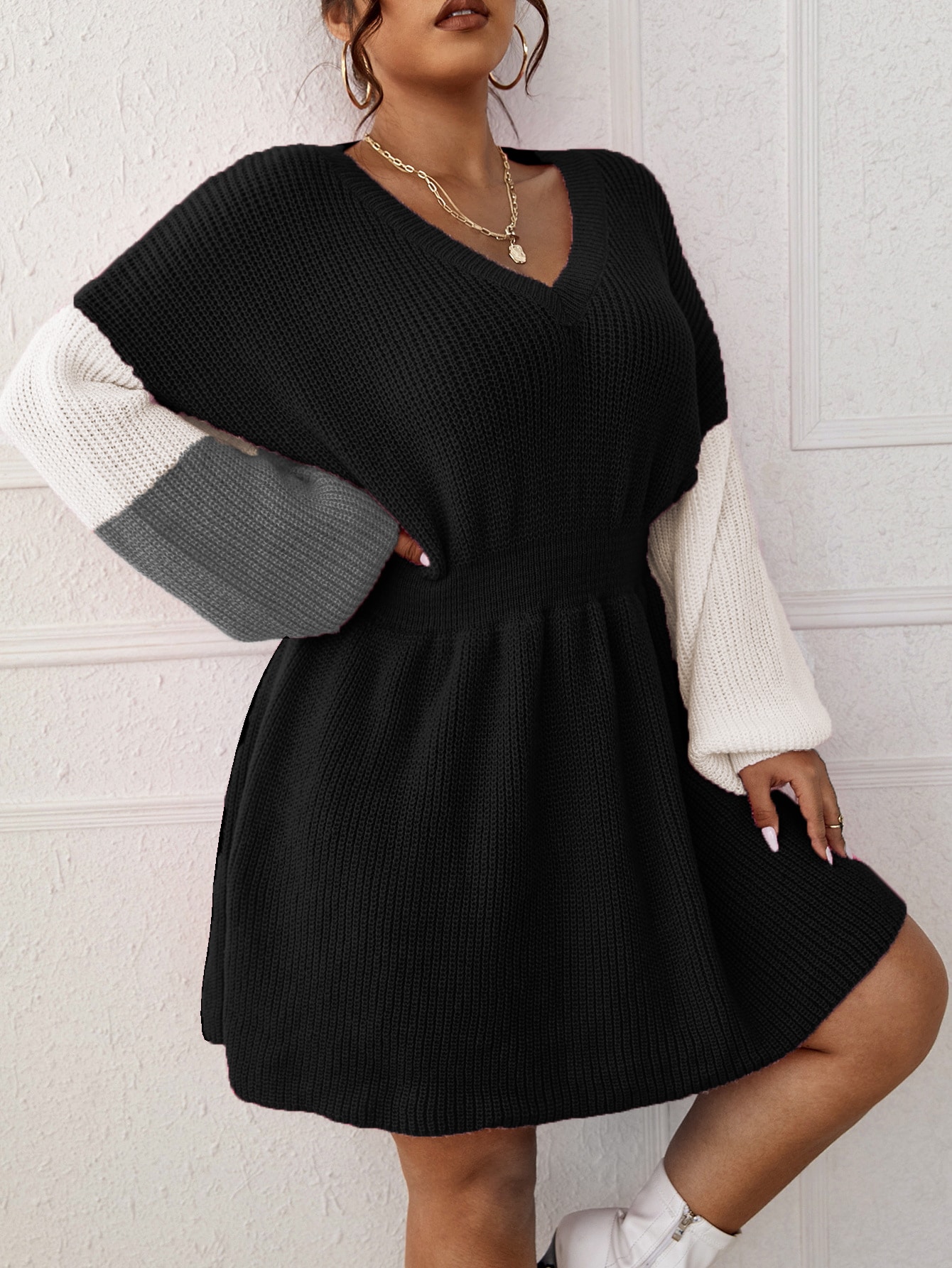 In Casual Plus Size Sweater Dresses