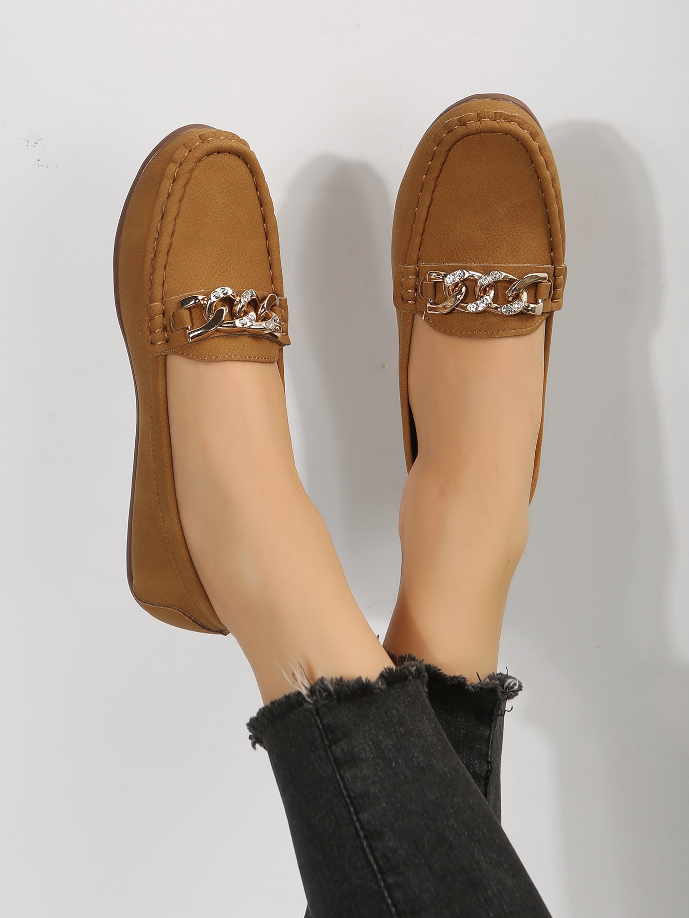 In Brown Women Flats