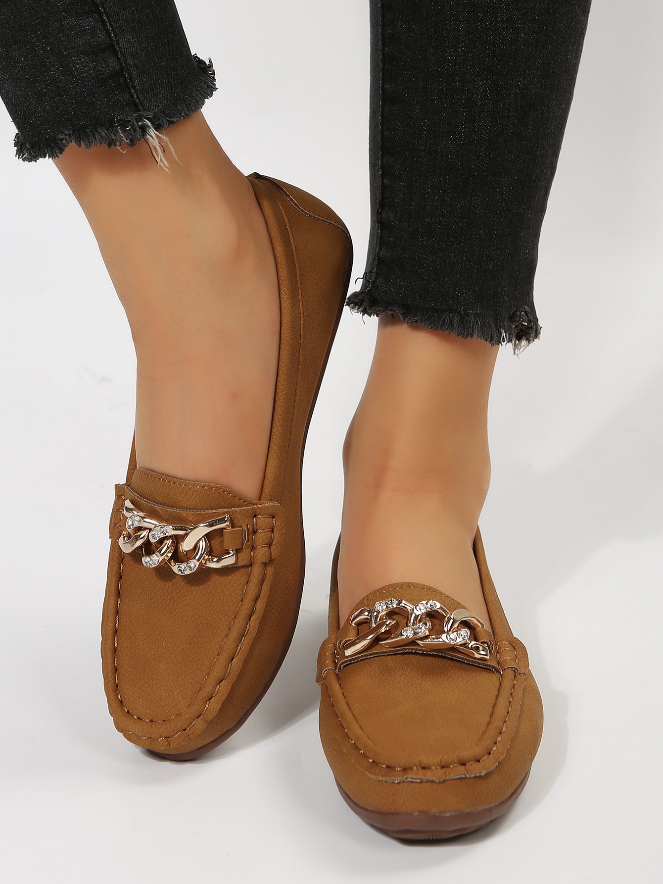 In Brown Women Flats