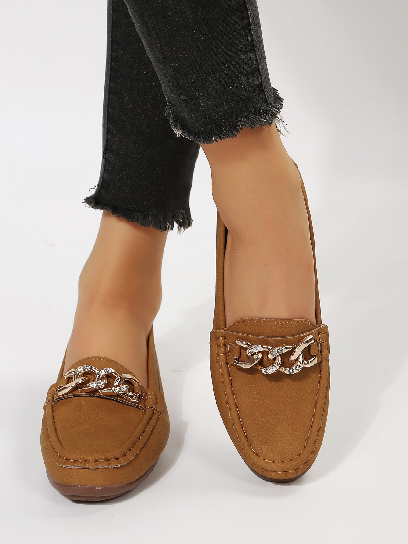 In Brown Women Flats