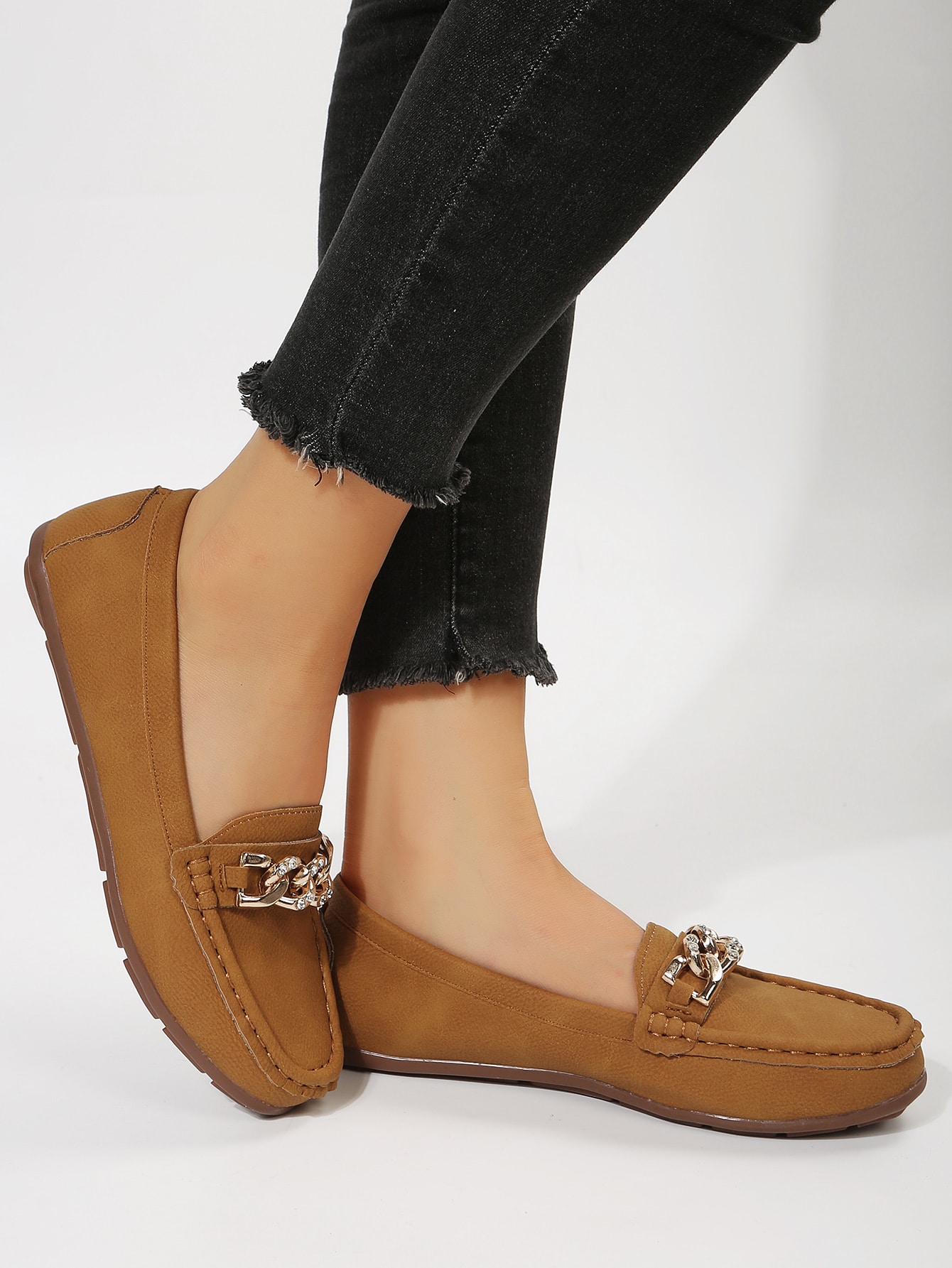 In Brown Women Flats